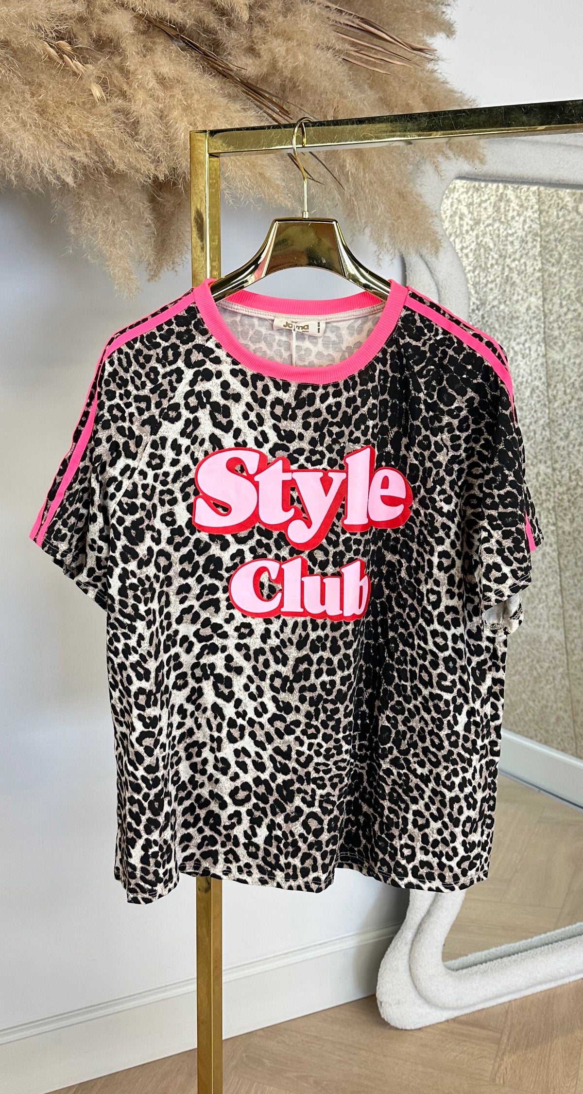 STYLE CLUB SHIRT 4500237-1 LEOPARD/PINK
