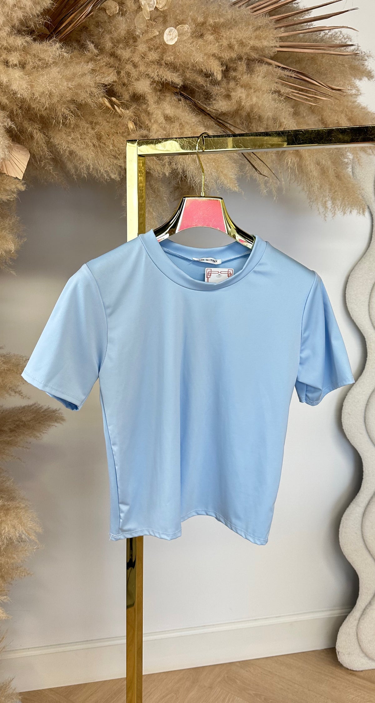 SMOOTH FIT BASIC TEE ICEBLUE