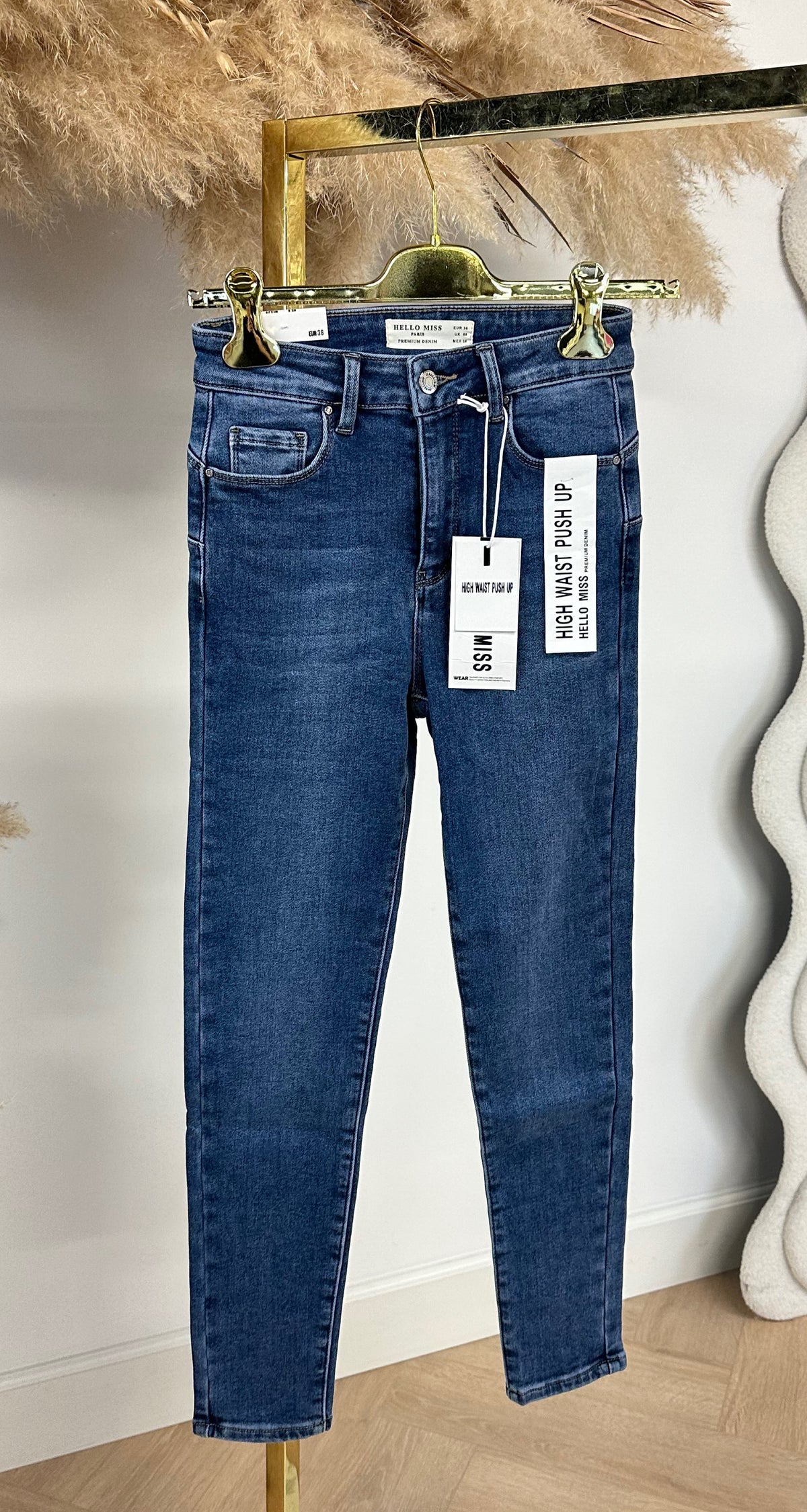 HIGH WAIST PUSH UP JEANS 5363-2