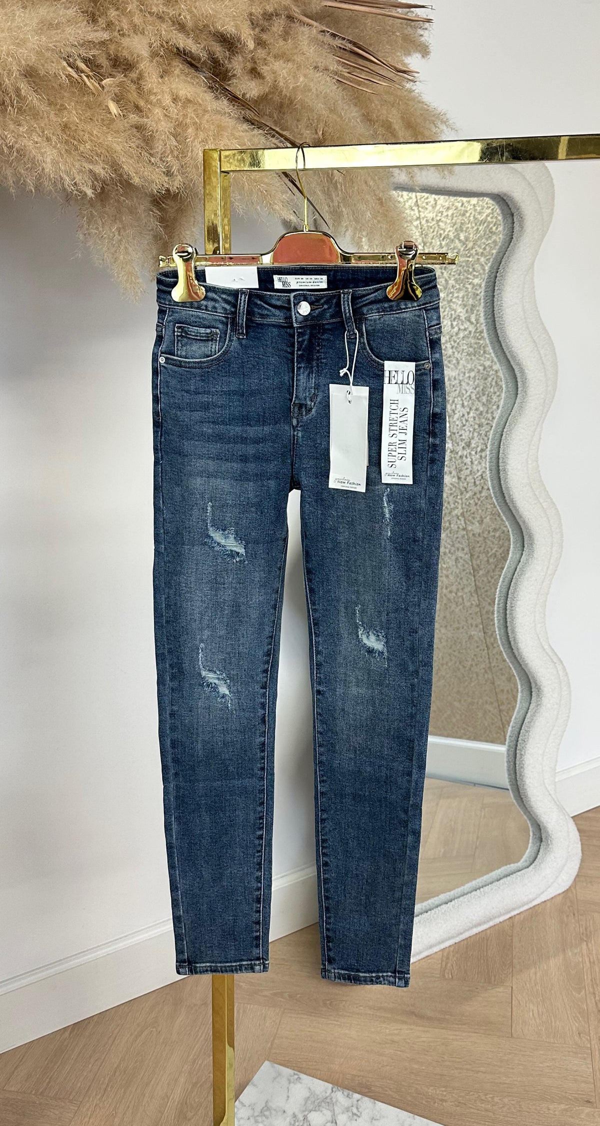 SUPER STRETCH SLIM JEANS 8739-2 DENIMBLUE