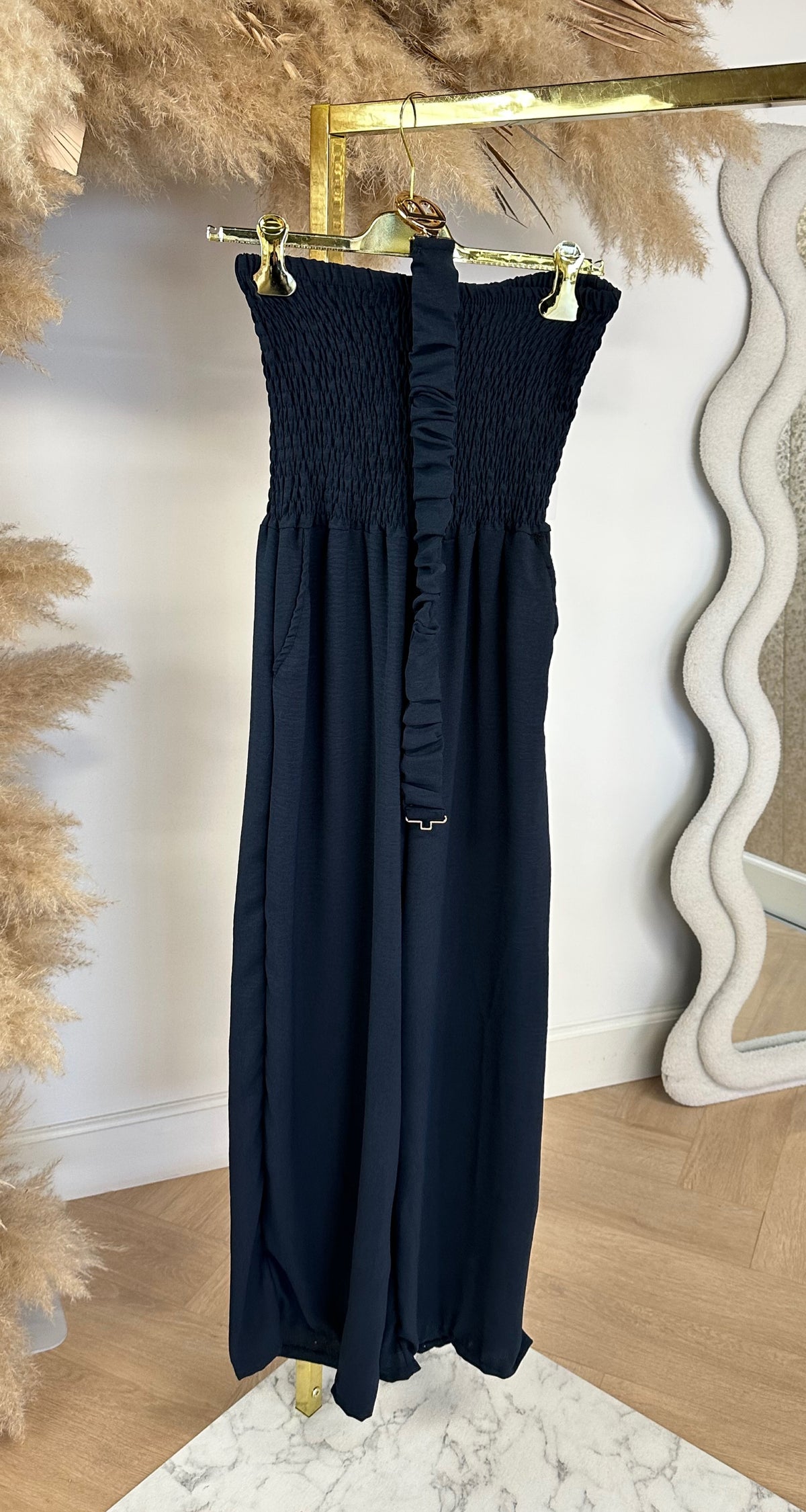 SANDY BELT STRAPLESS JUMPSUIT NAVY