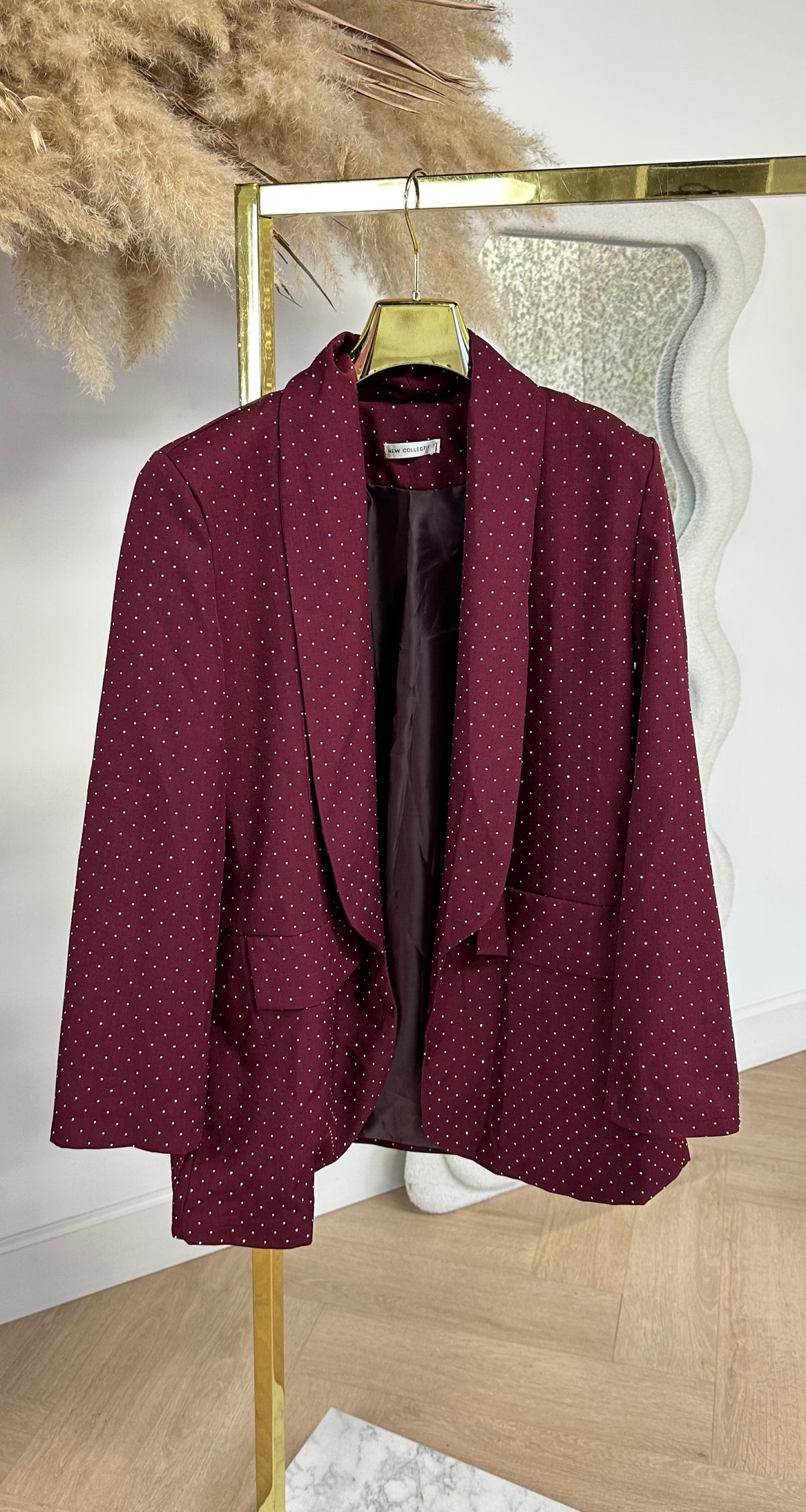 SPARKLE BLAZER BORDEAUX