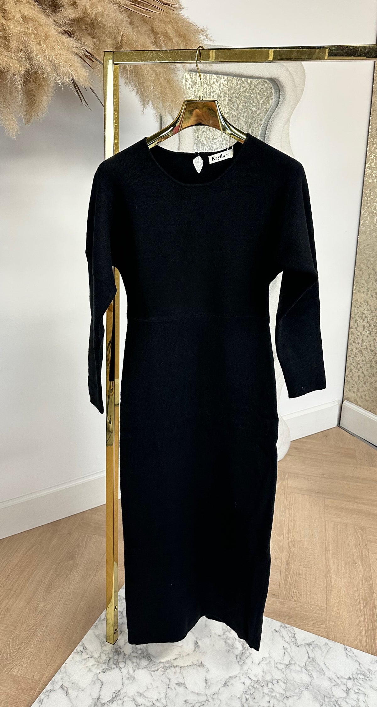 SOFT LONG DRESS 5774 BLACK