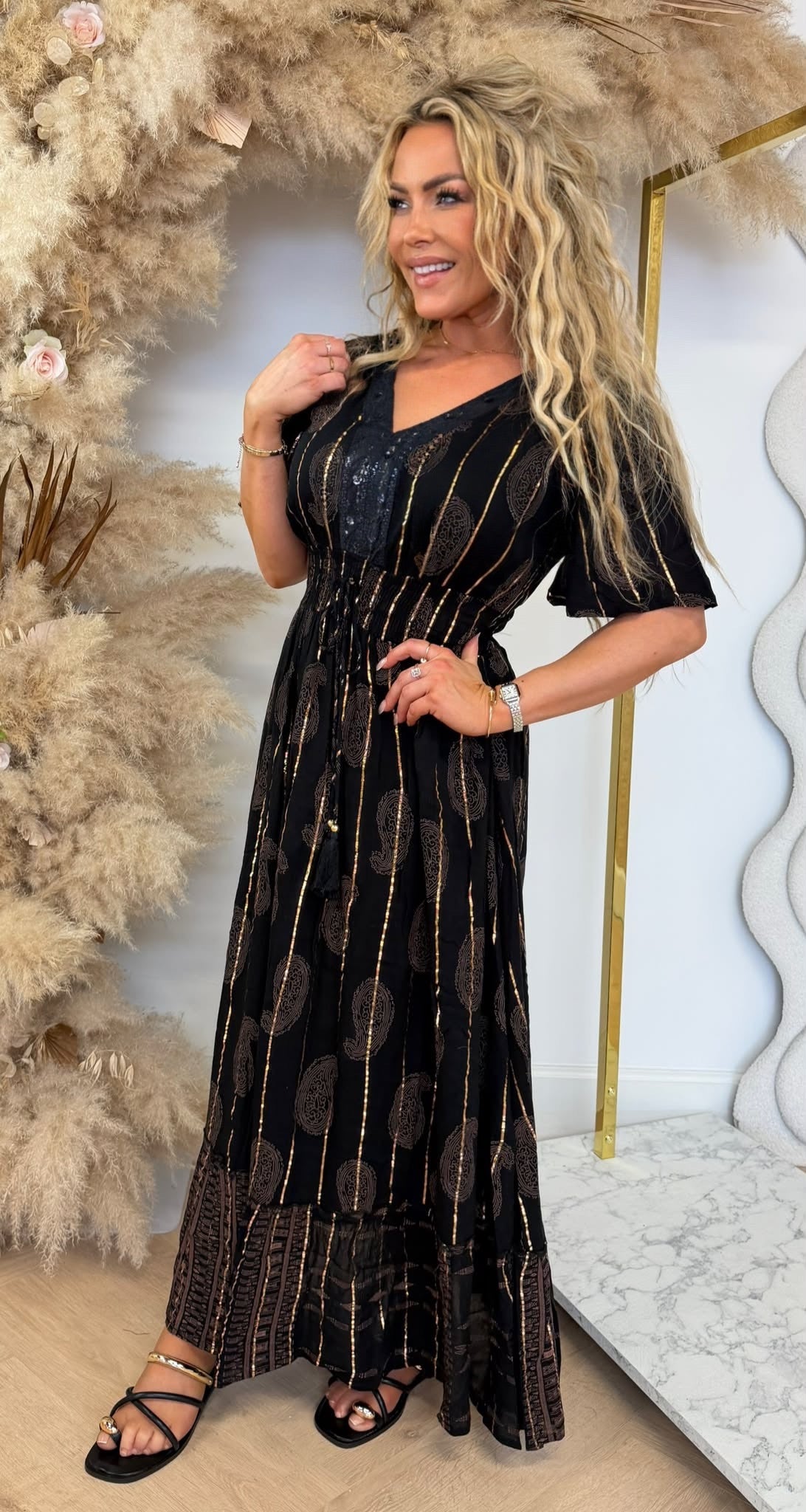 FEMME IBIZA DRESS 2002 BLACK