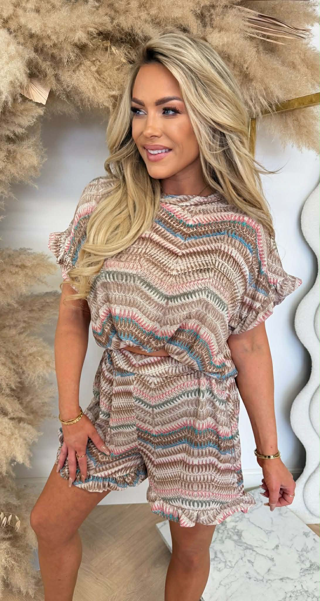 KIM PRINTY SET BEIGE
