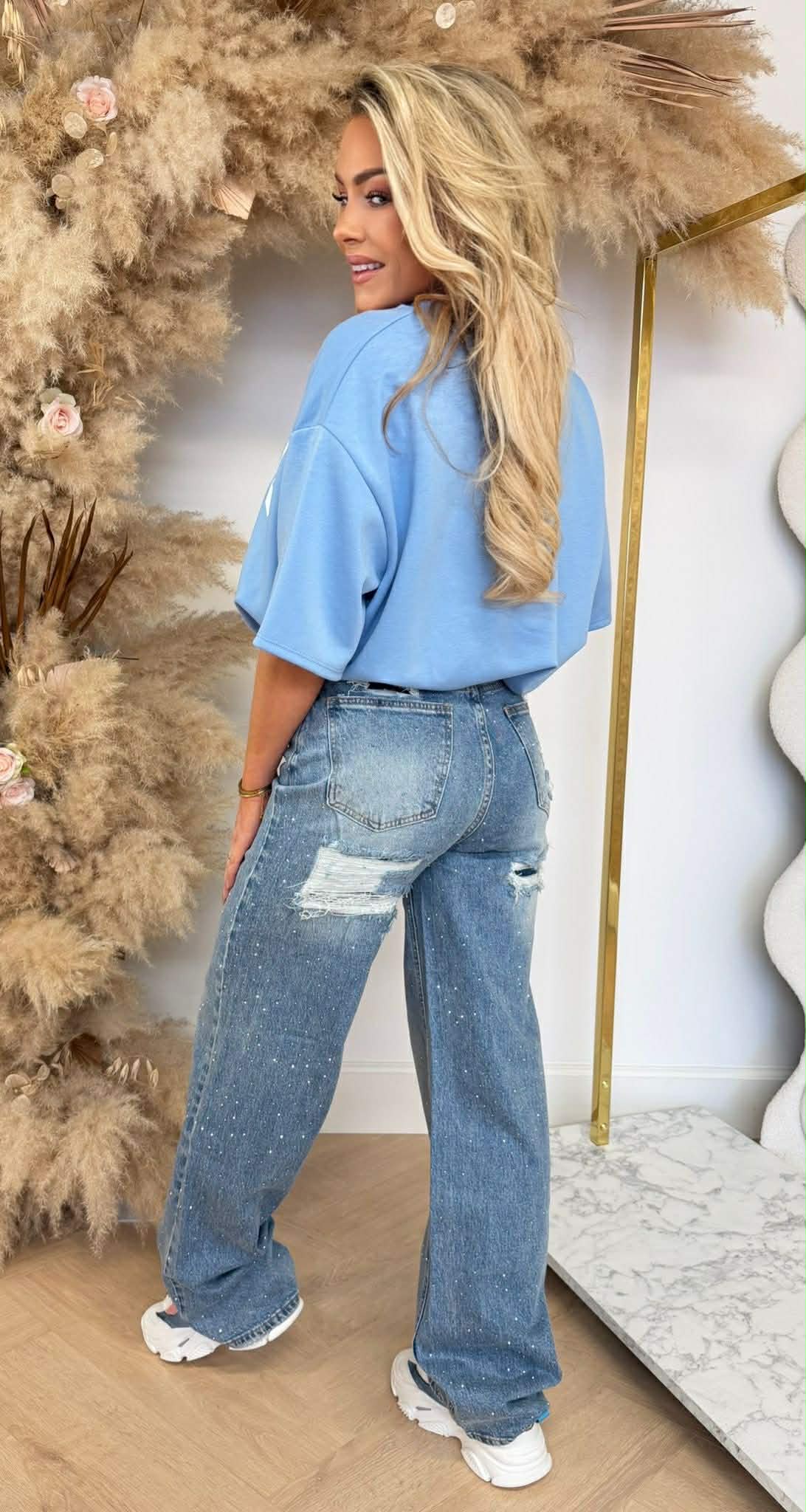 MALIBU CROPPED TEE GELB