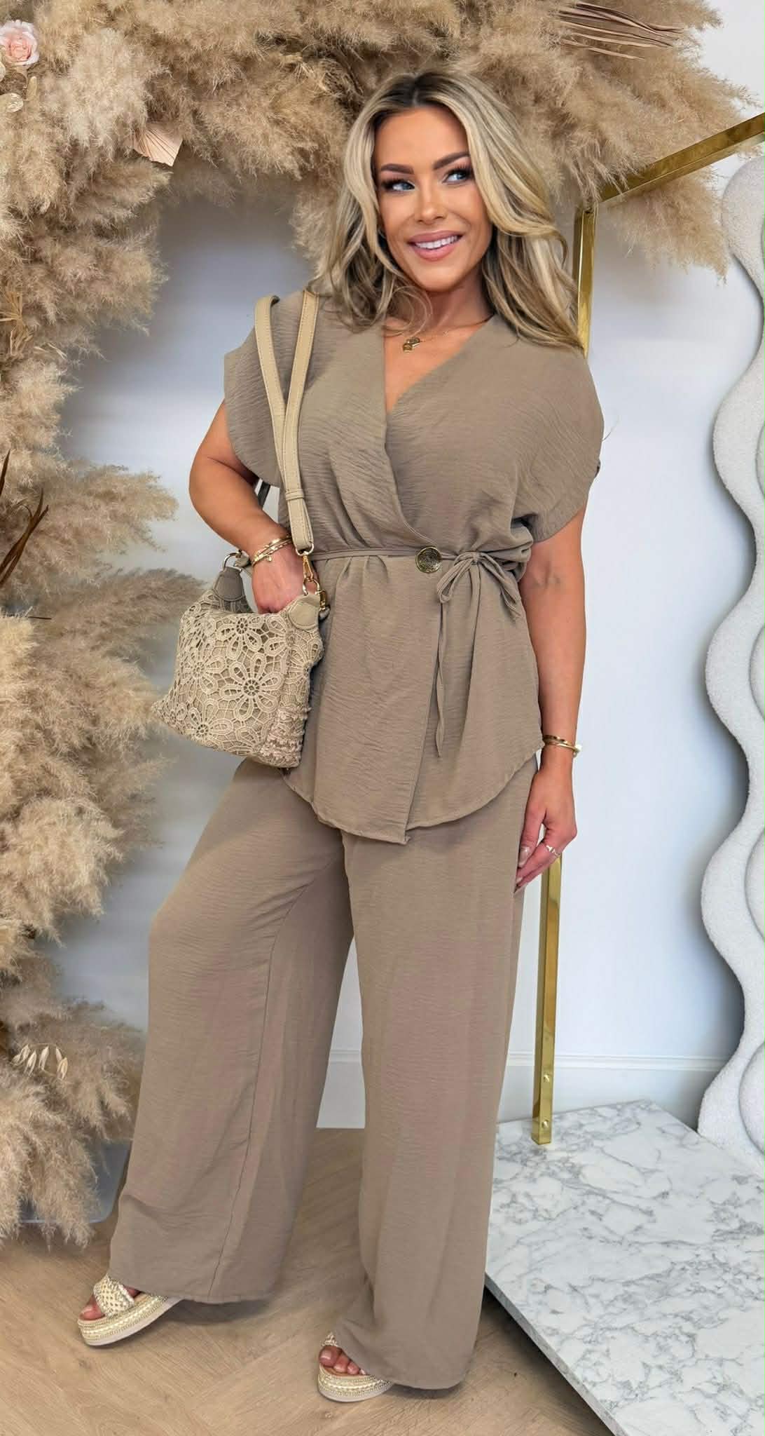 MIRANDA 2 PIECE SET TAUPE