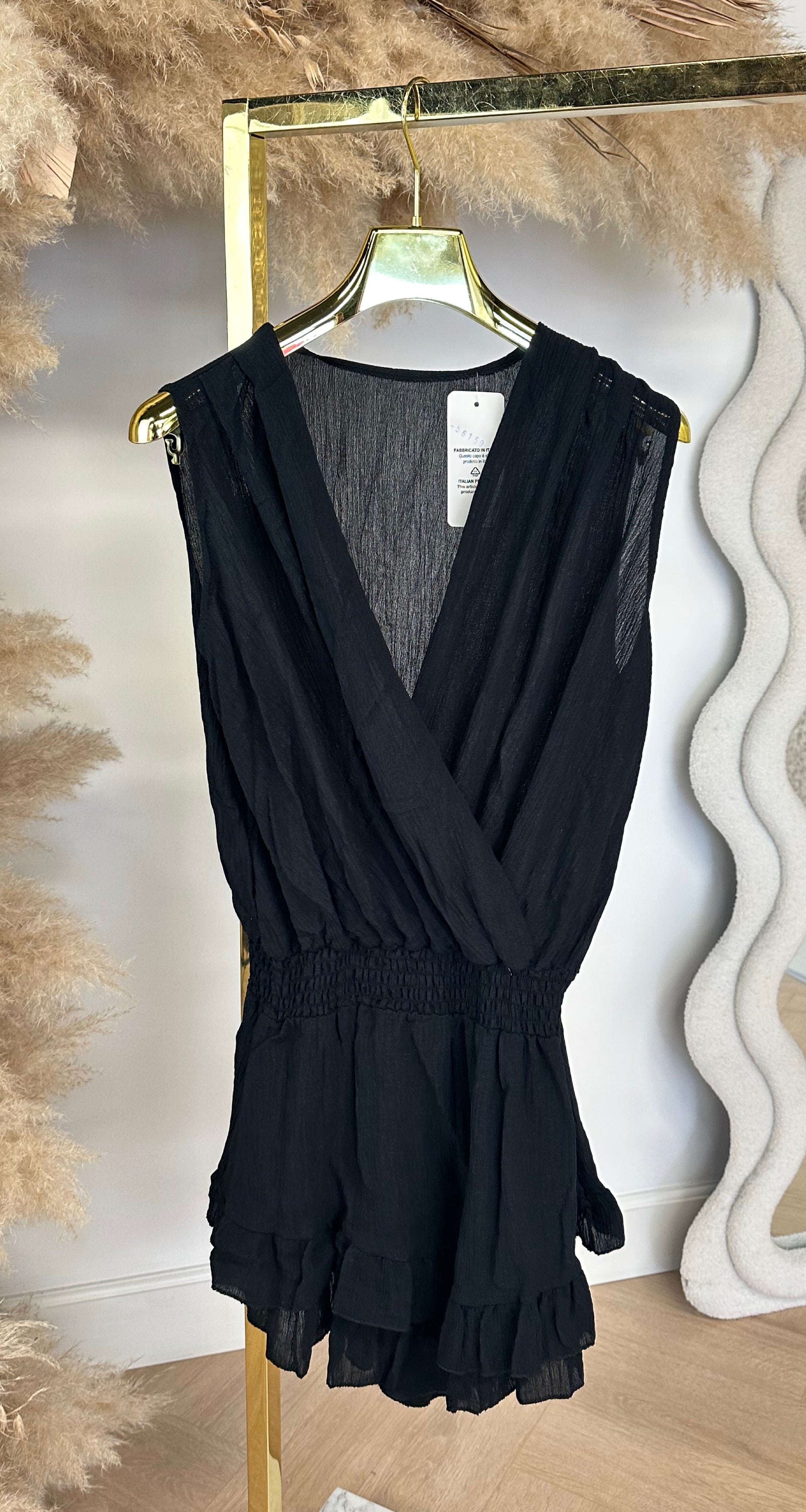 SPARKLE MUSTHAVE PLAYSUIT BLACK