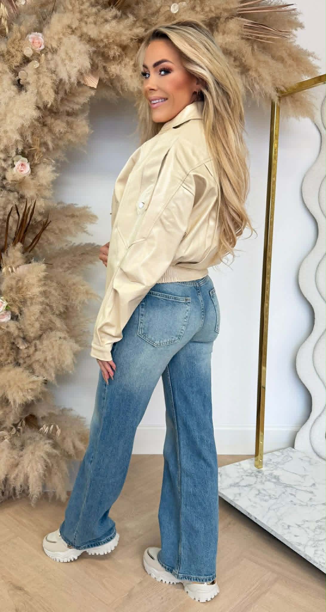 MUSTHAVE VEGAN JACKET 6238 LIGHTBEIGE