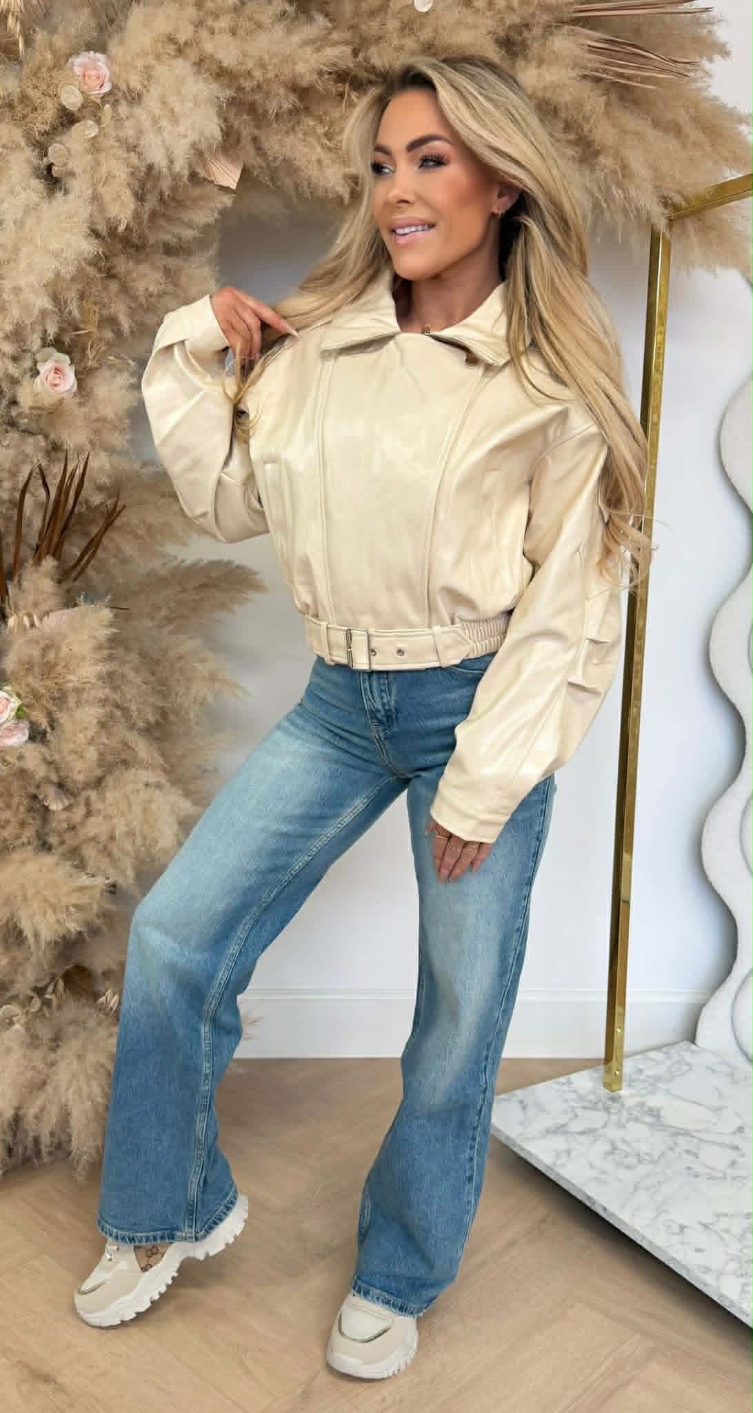 MUSTHAVE VEGAN JACKET 6238 LIGHTBEIGE