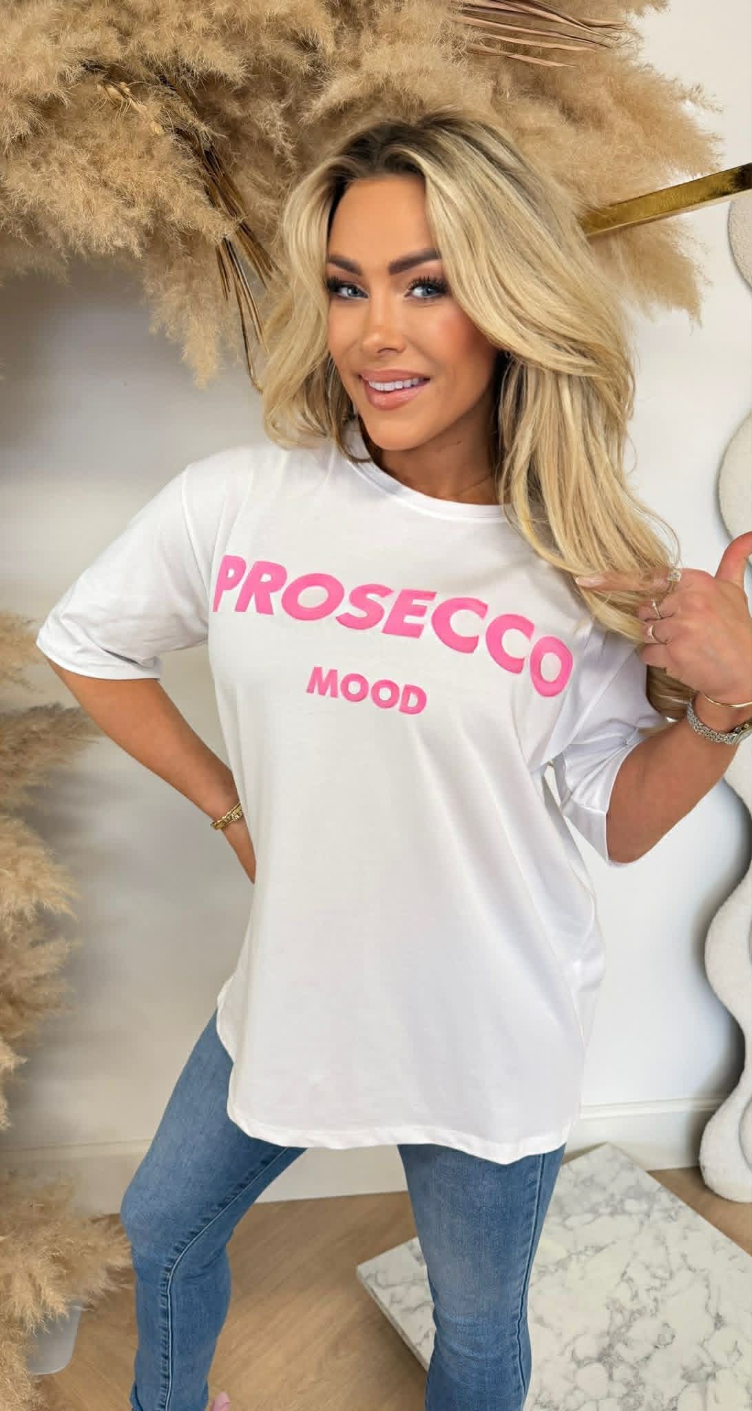 PROSECCO MOOD TEE 2206 WHITE