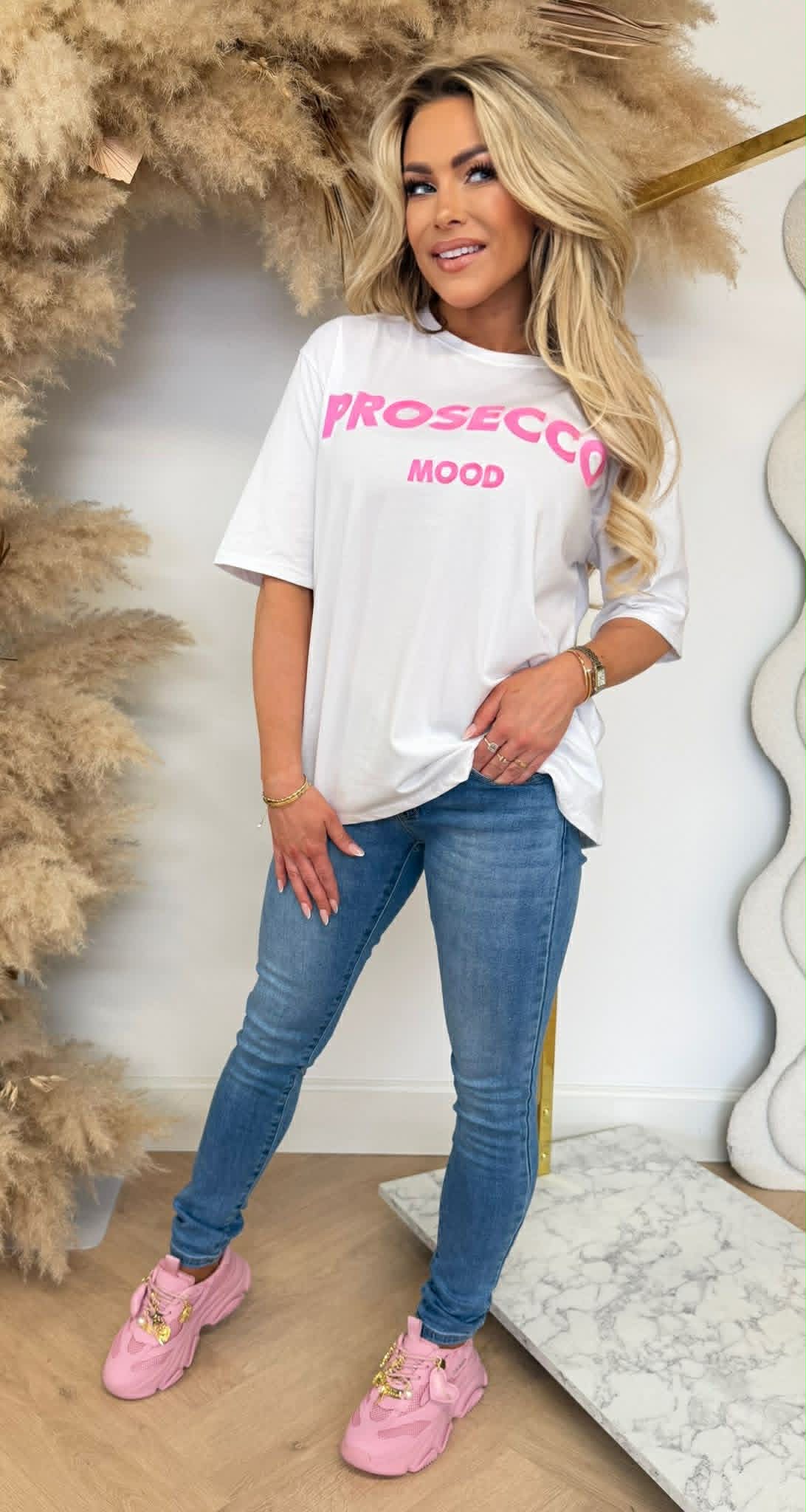 PROSECCO MOOD TEE 2206 WHITE