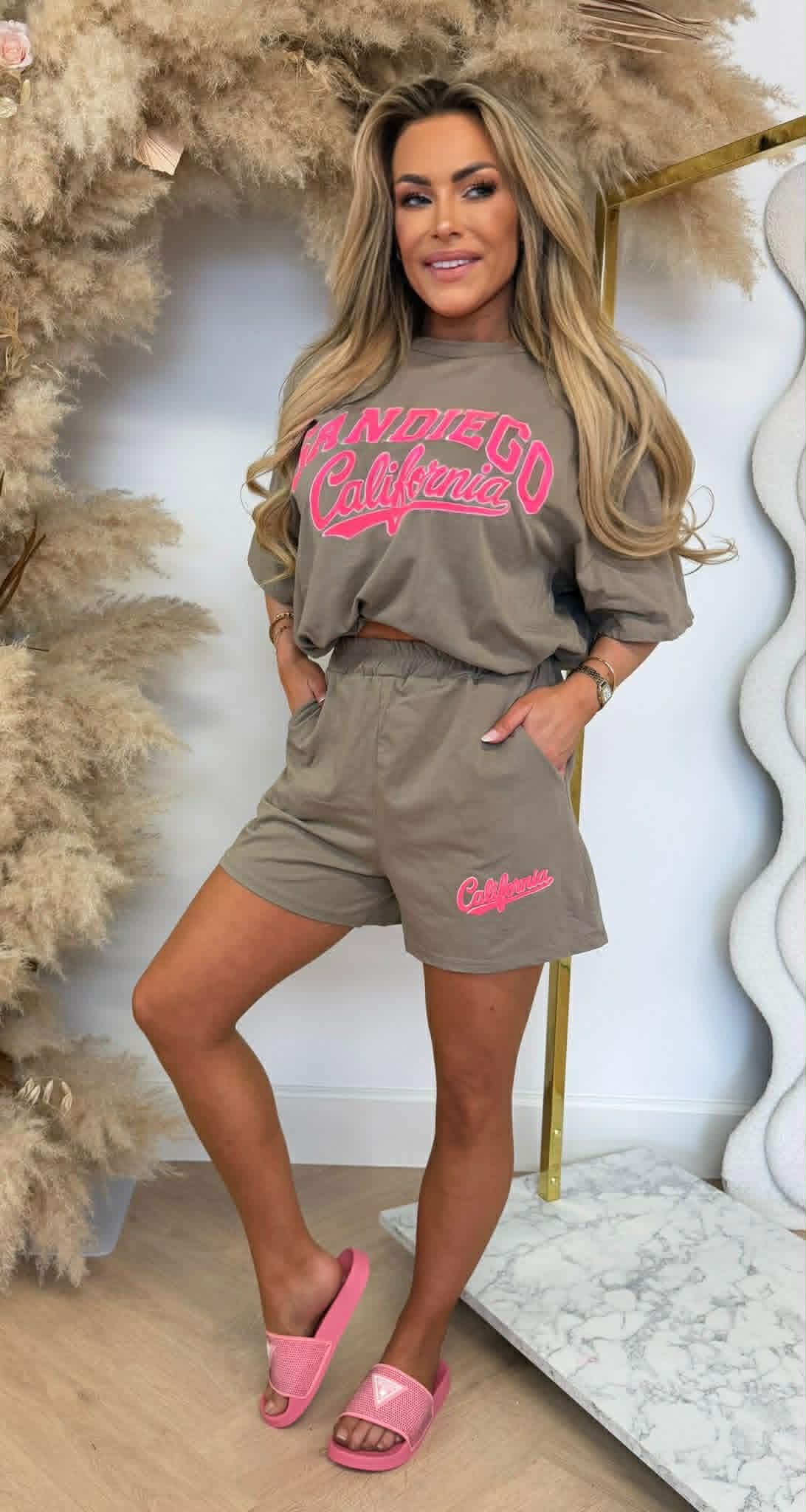 SANDIEGO TWO PIECE SET TAUPE