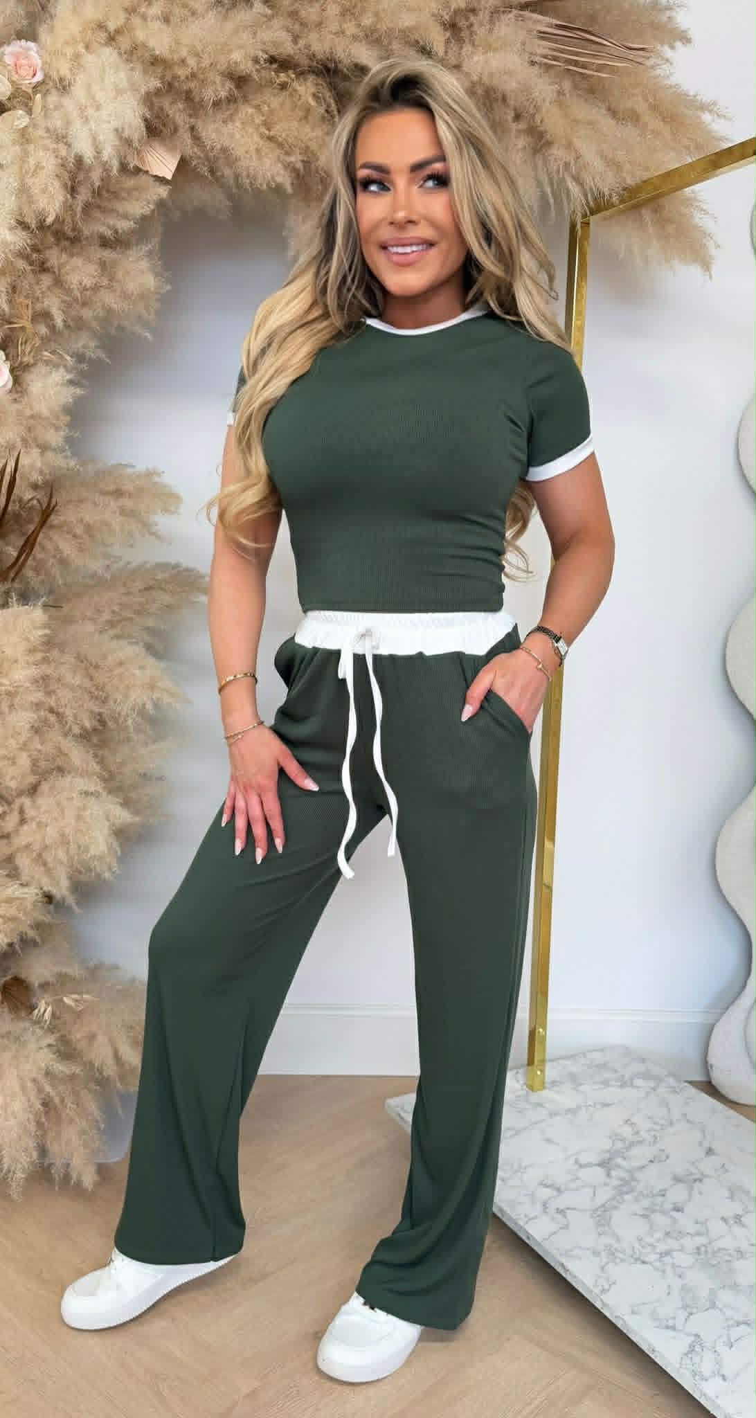 SMALL RIB SET ARMYGREEN