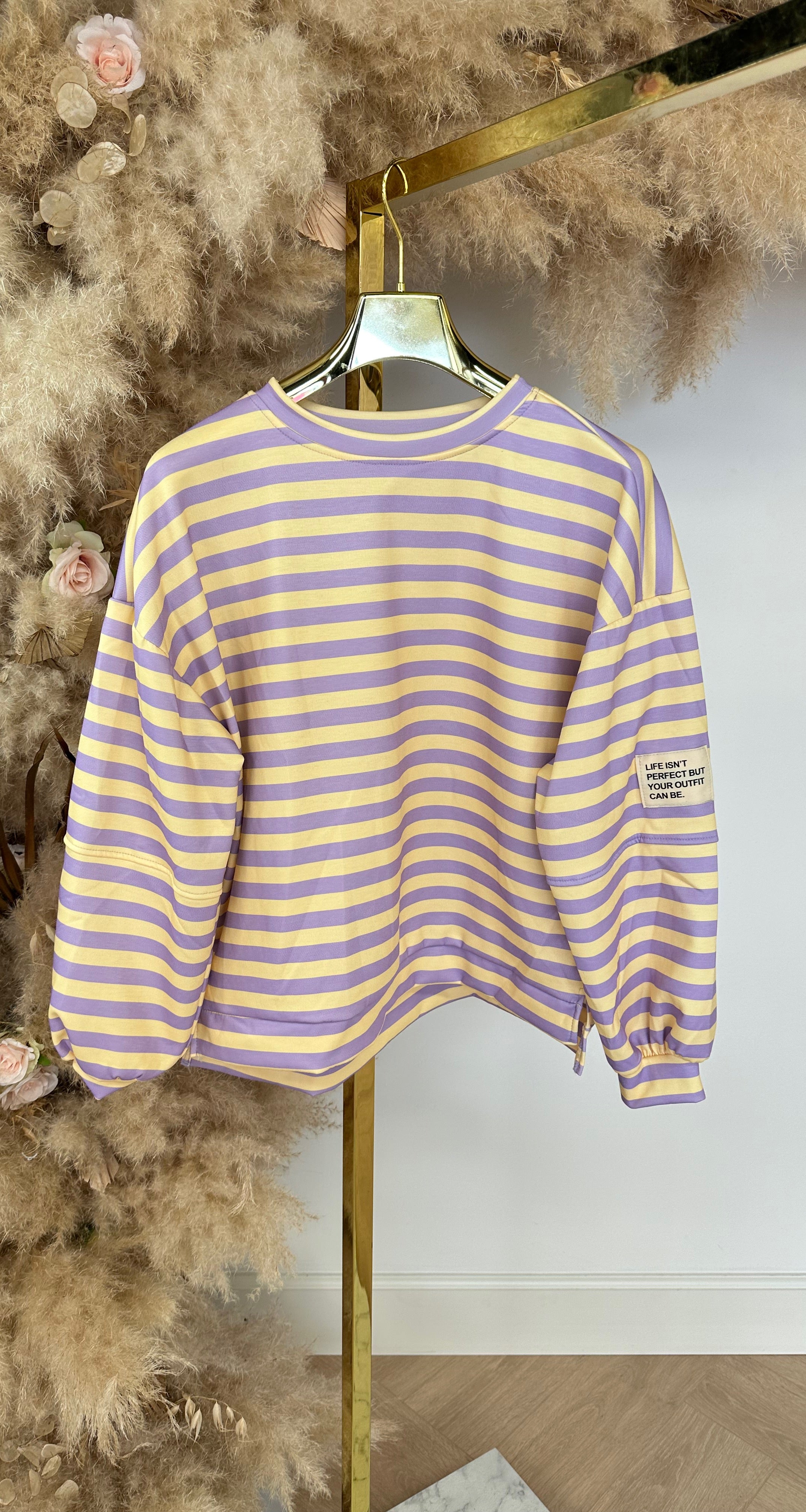 STREEP PATCH PERFECT LONGSLEEVE PURPLE