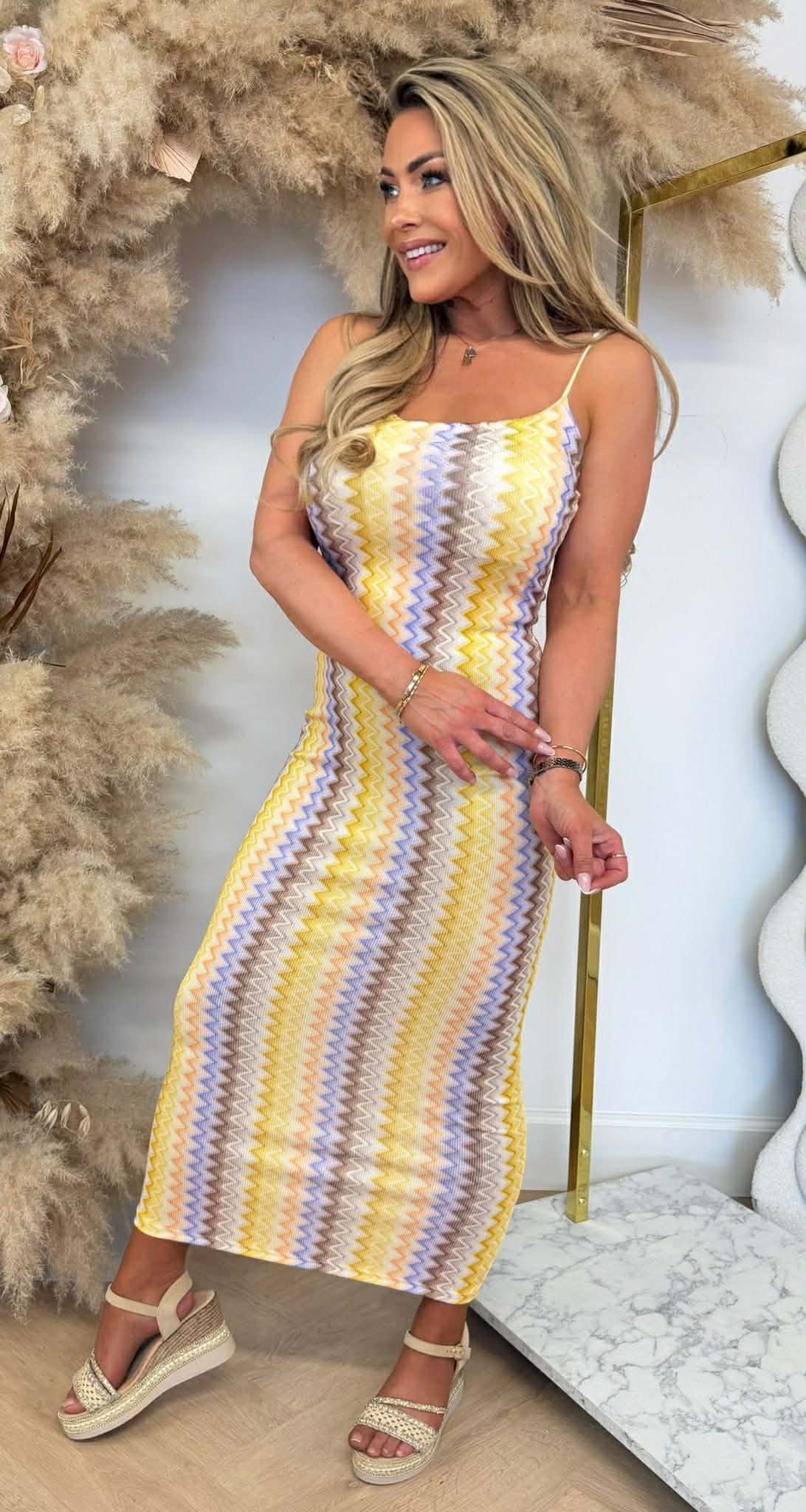 SUMMER ZIGZAG DRESS YELLOW