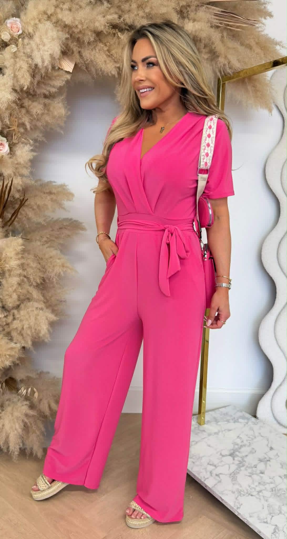 SUPER STRETCHY JUMPSUIT FUCHSIA