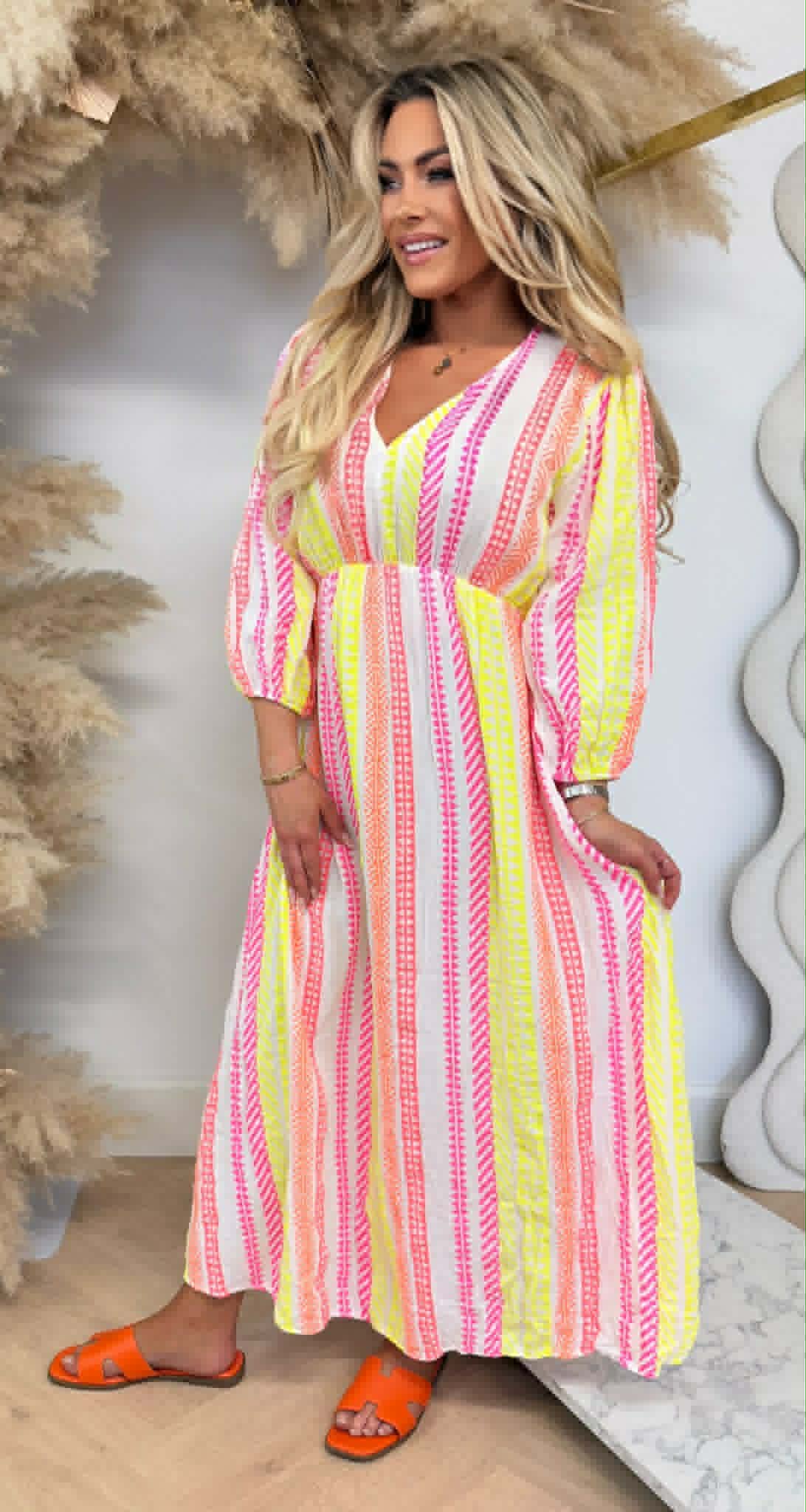SYLVIE COTTON PRINTY DRESS OFFWHITE