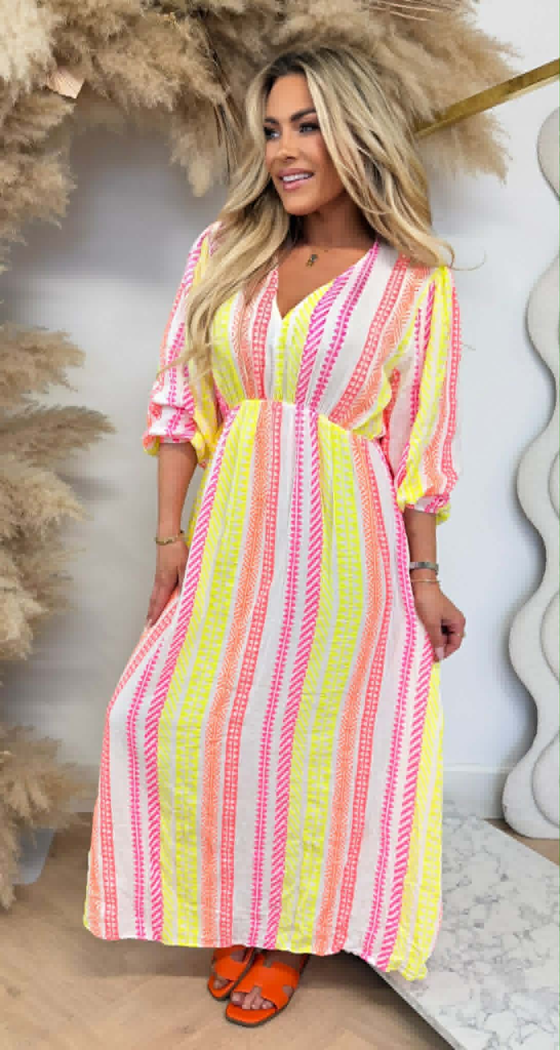 SYLVIE COTTON PRINTY DRESS OFFWHITE