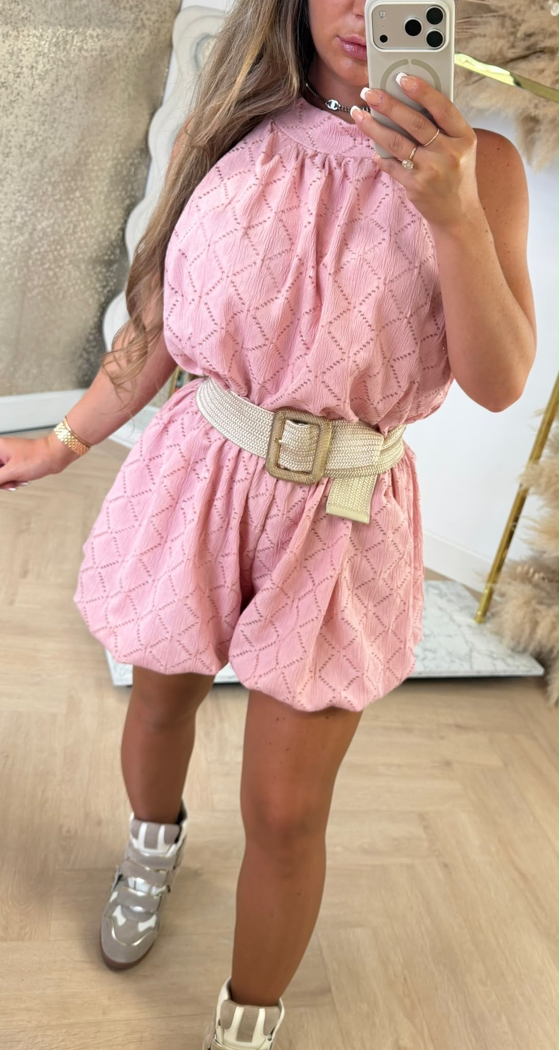HALTER BESTSELLER PLAYSUIT PINK