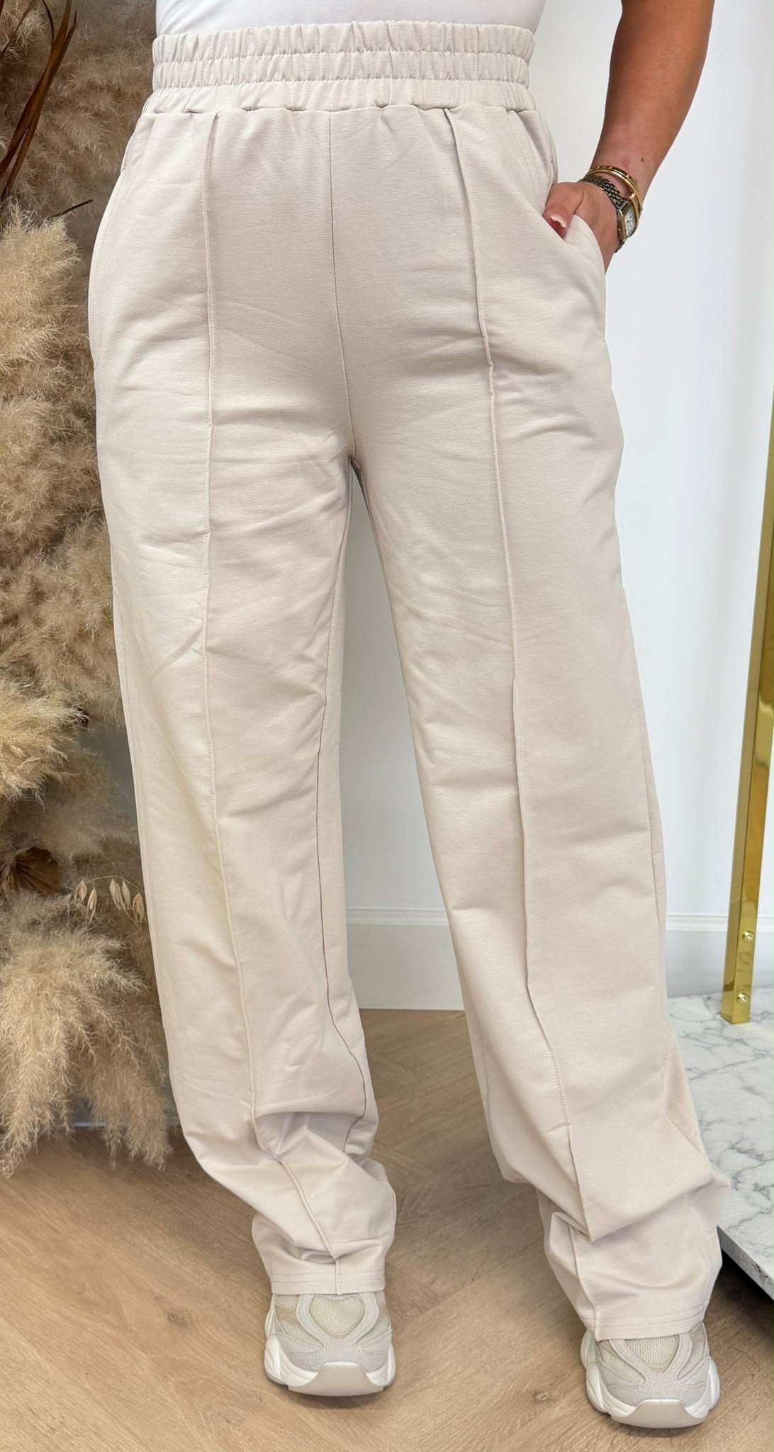 BY SWAN STRAIGHT LEG JOGGER 6169 BEIGE