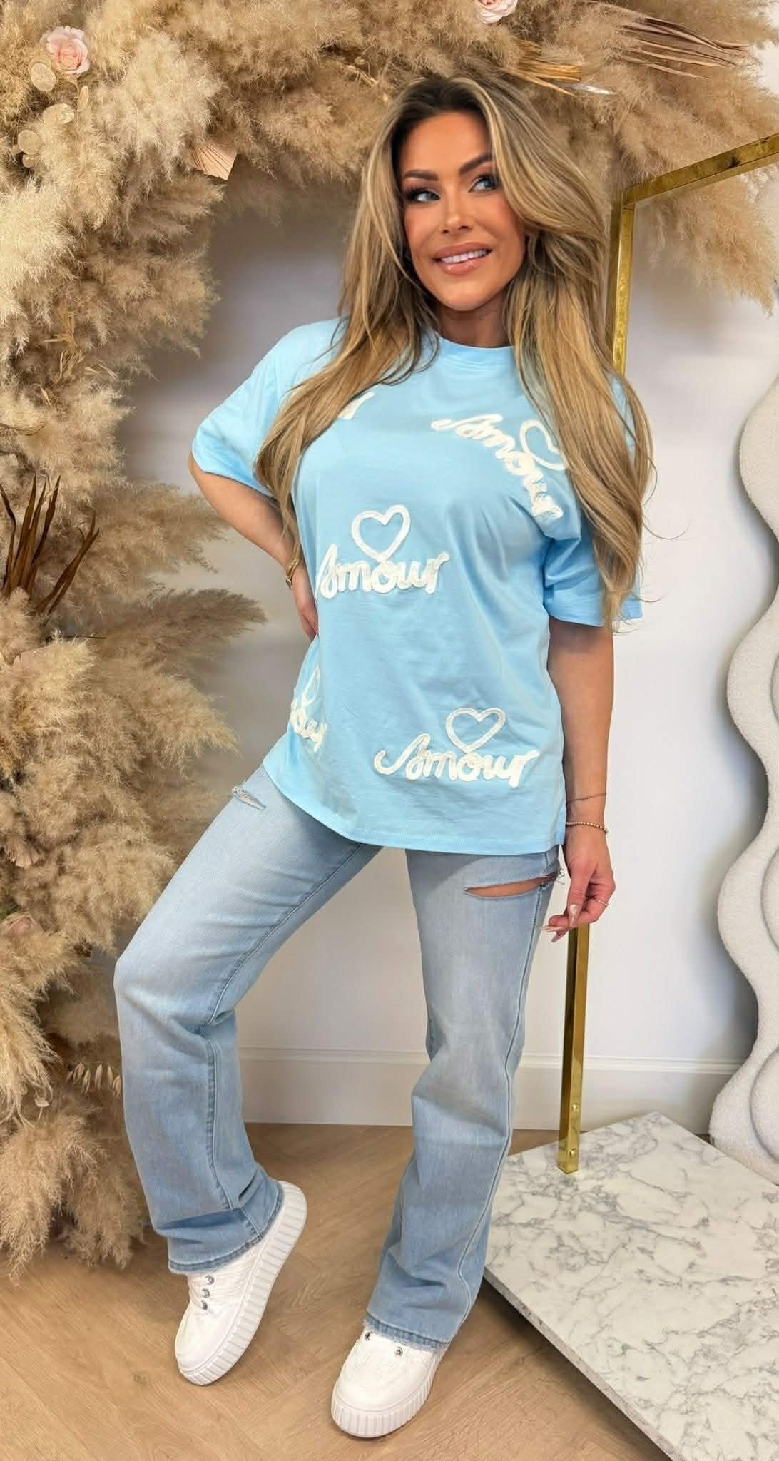 AMOUR TEE R7457 ICEBLUE