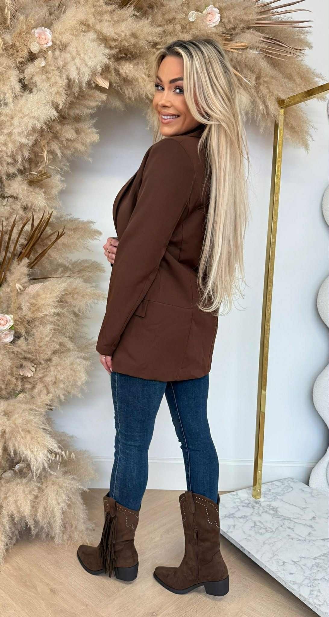BASIC BLAZER SCHOKO