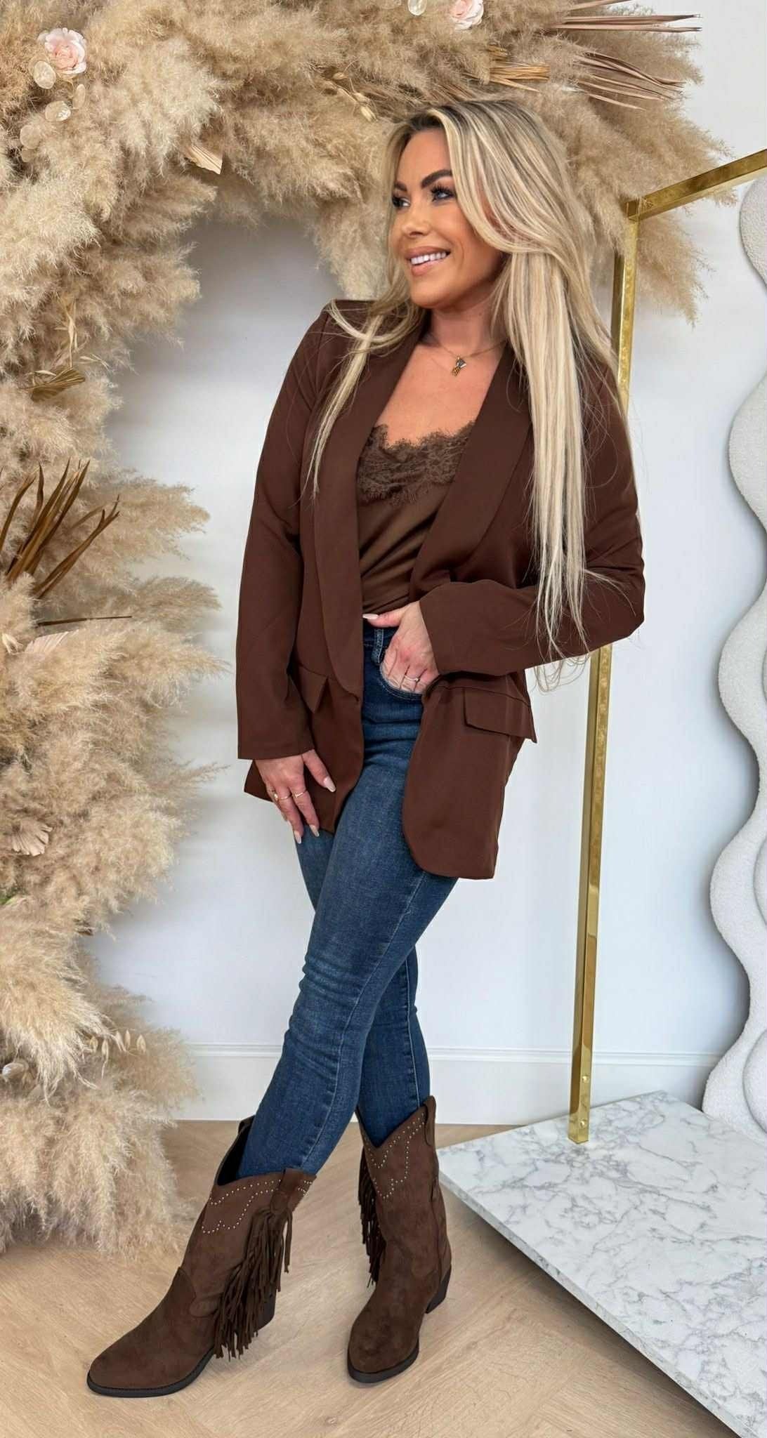 BASIC BLAZER SCHOKO