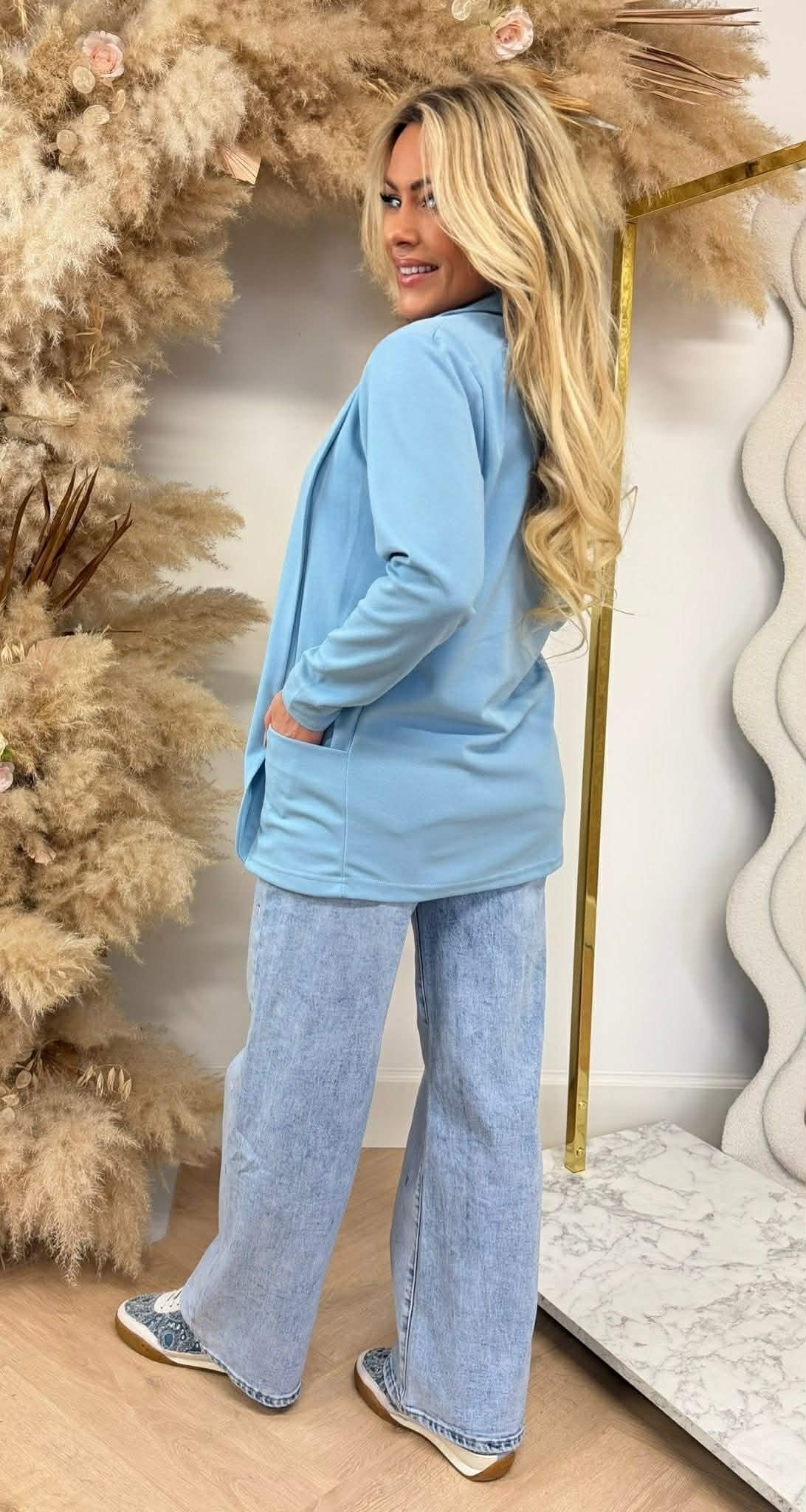 GILET BASIQUE ML BLEU GLACE