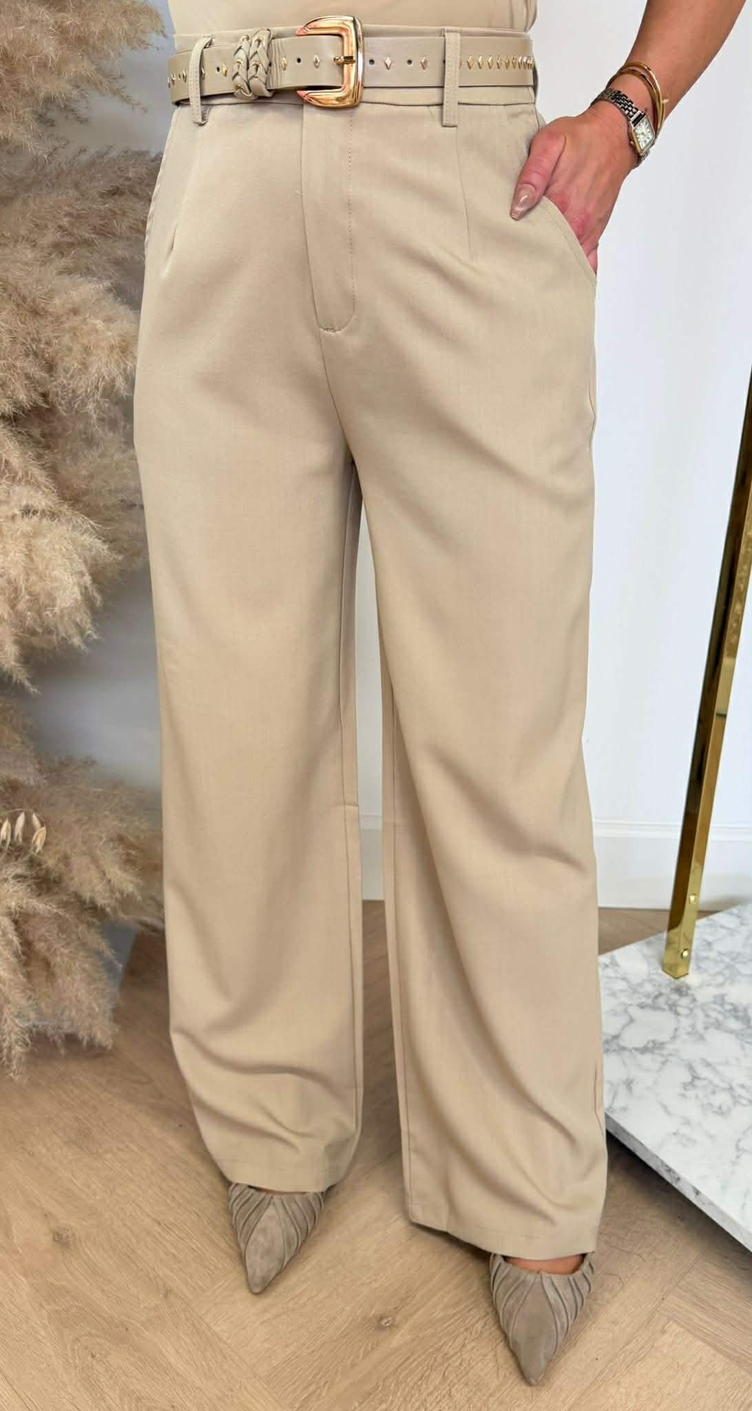 GÜRTEL HOSE 2740 KHAKI/BEIGE