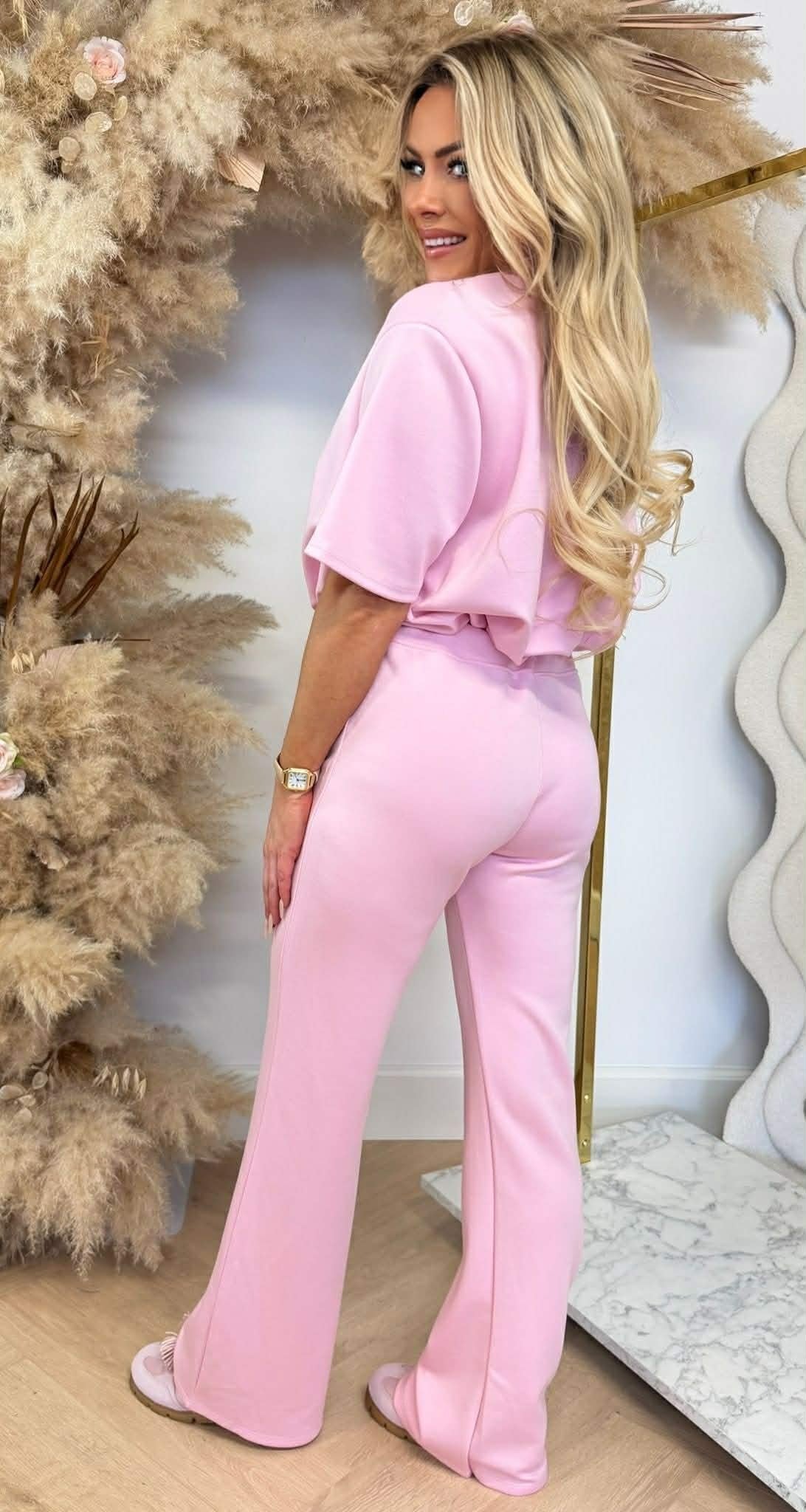 BESTSELLER MUSTY CROPPED SET PINK