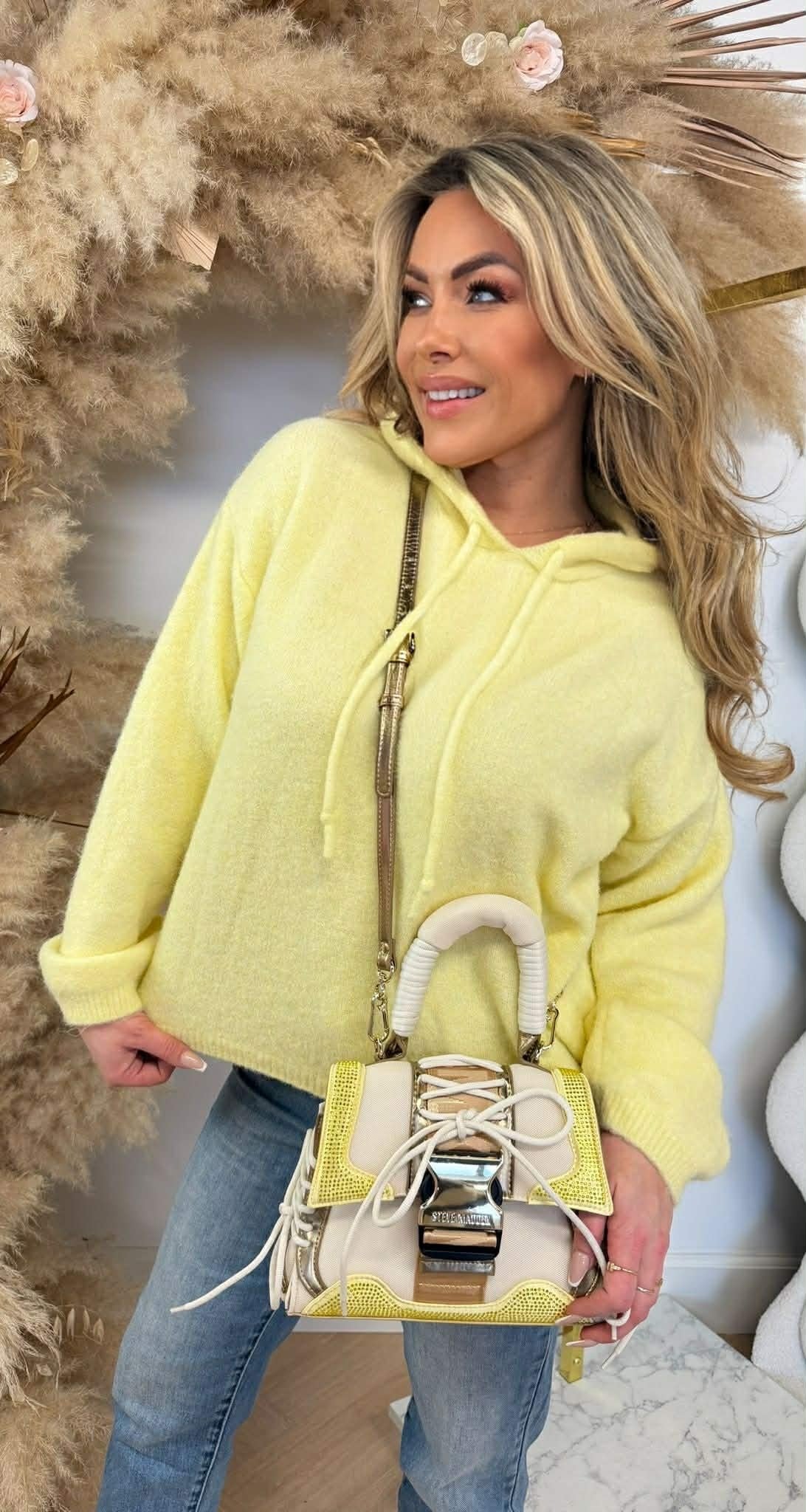 BROOKE BASIC SOFT HOODIE JAUNE