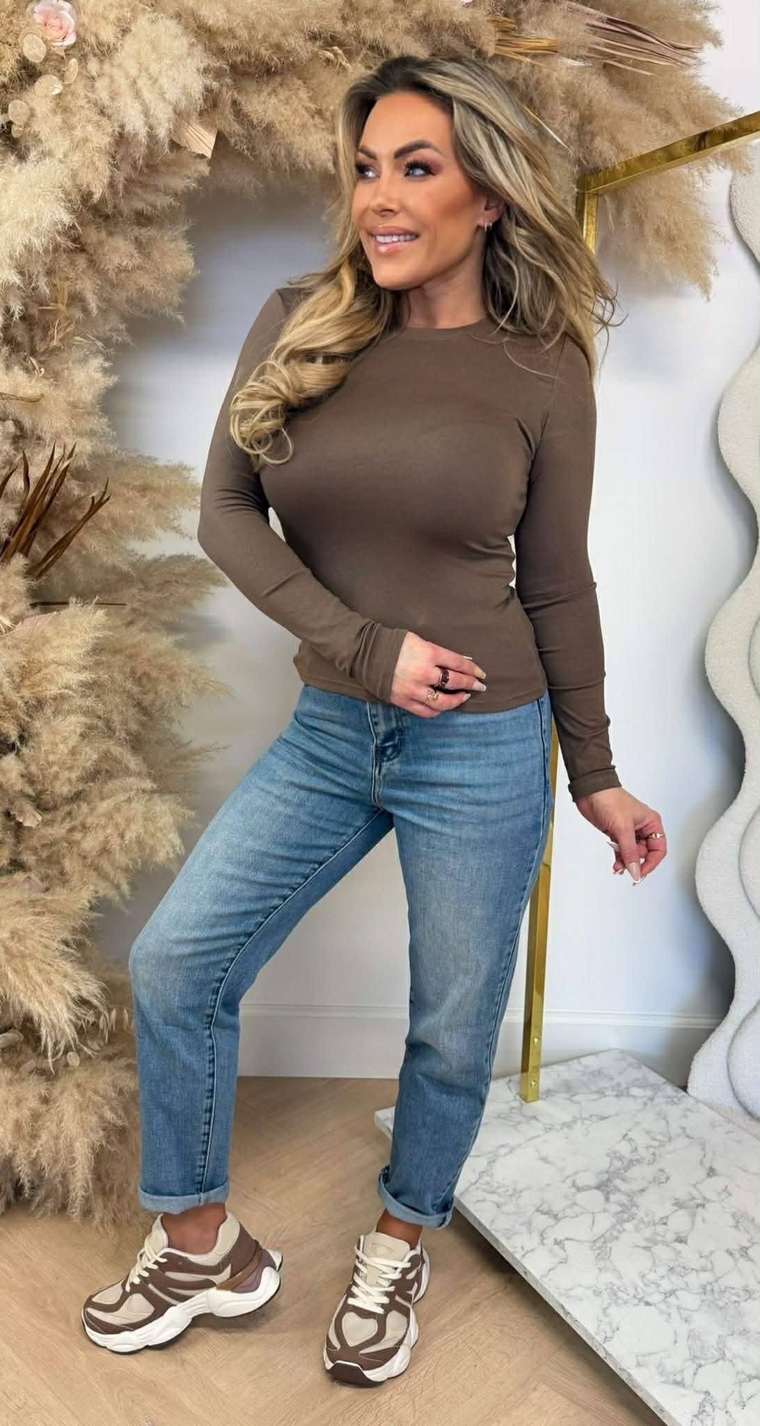 BY SWAN BASIC STRETCH SHIRT 9963 MARRON