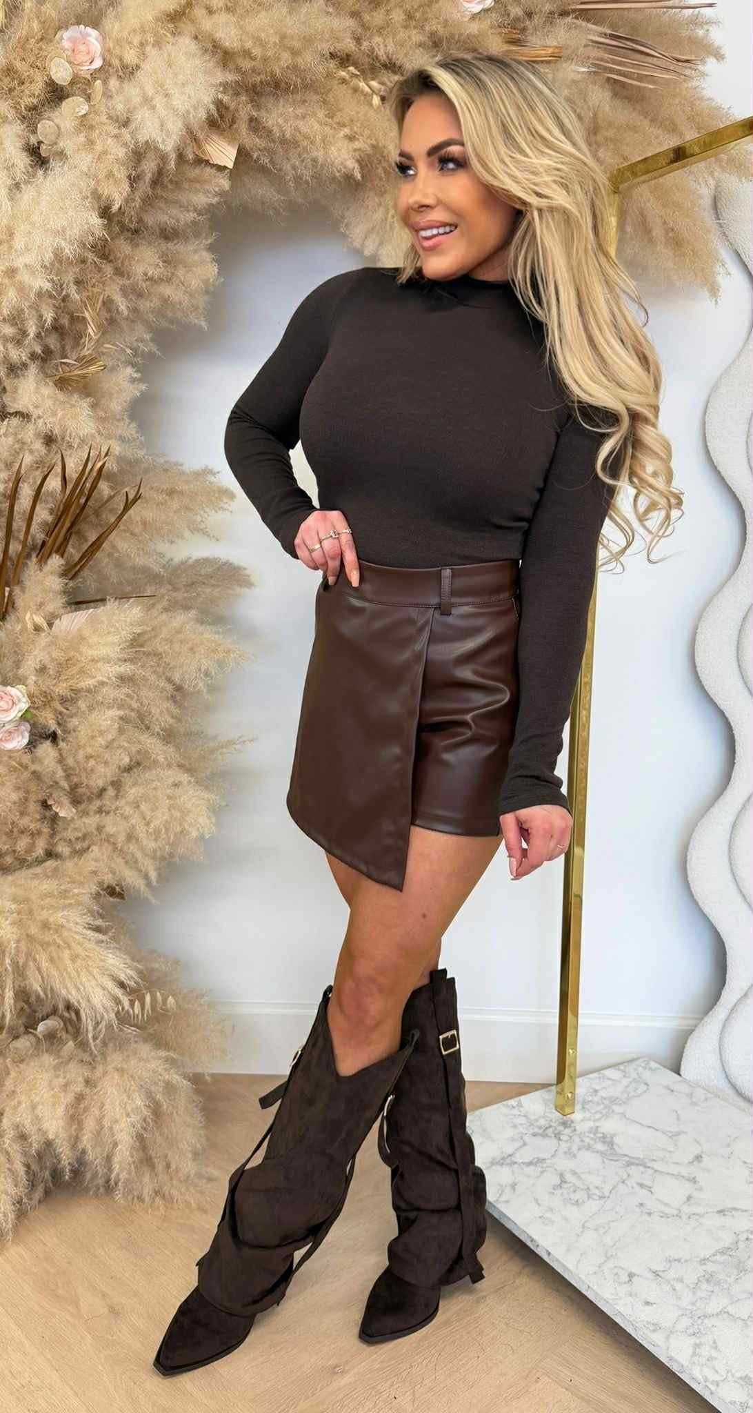 BY SWAN BASIC STRETCH SHIRT 9971 COFFEE