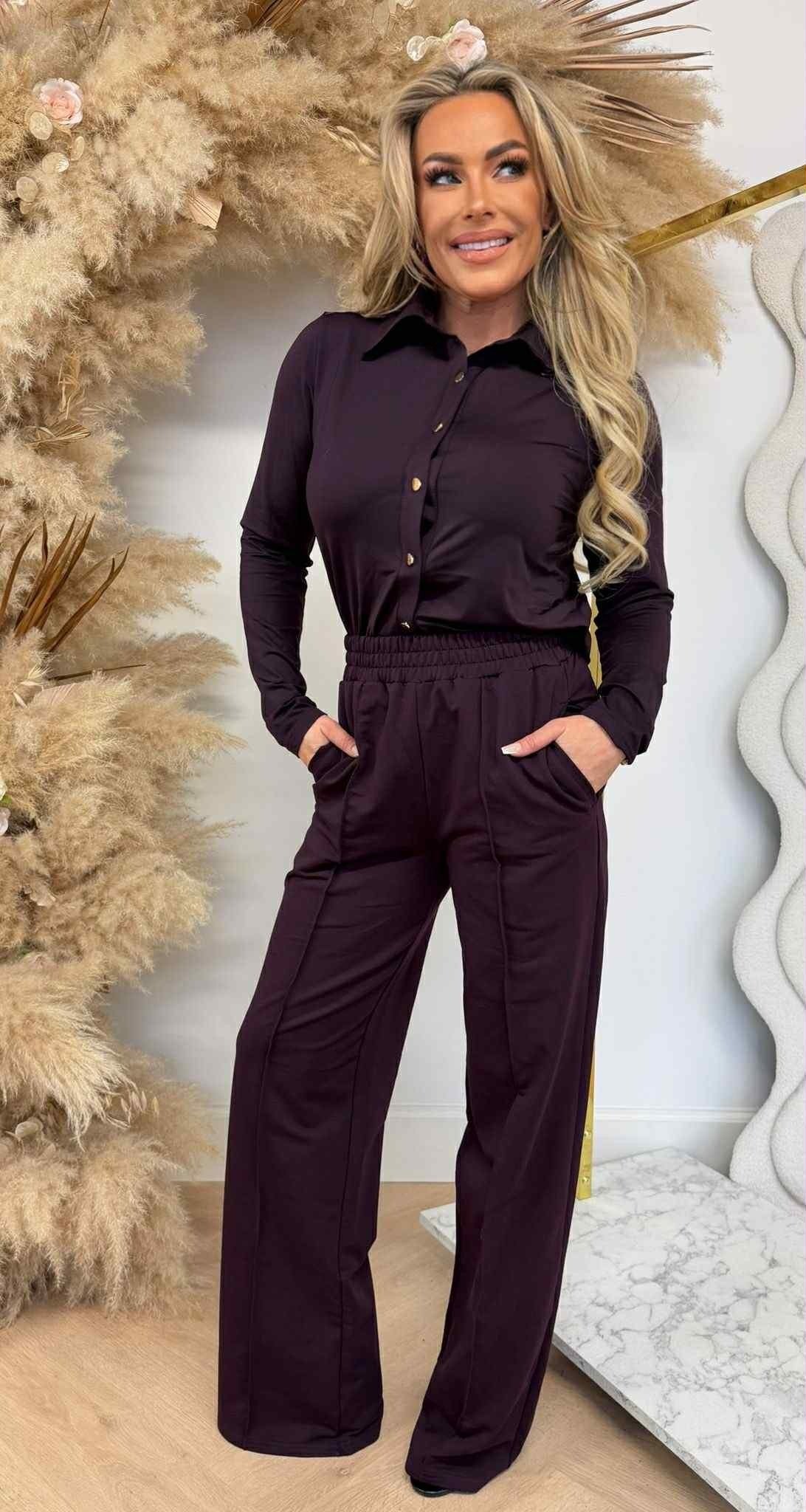 BY SWAN TRAVELBLUSE 6658 PLUM/LILA