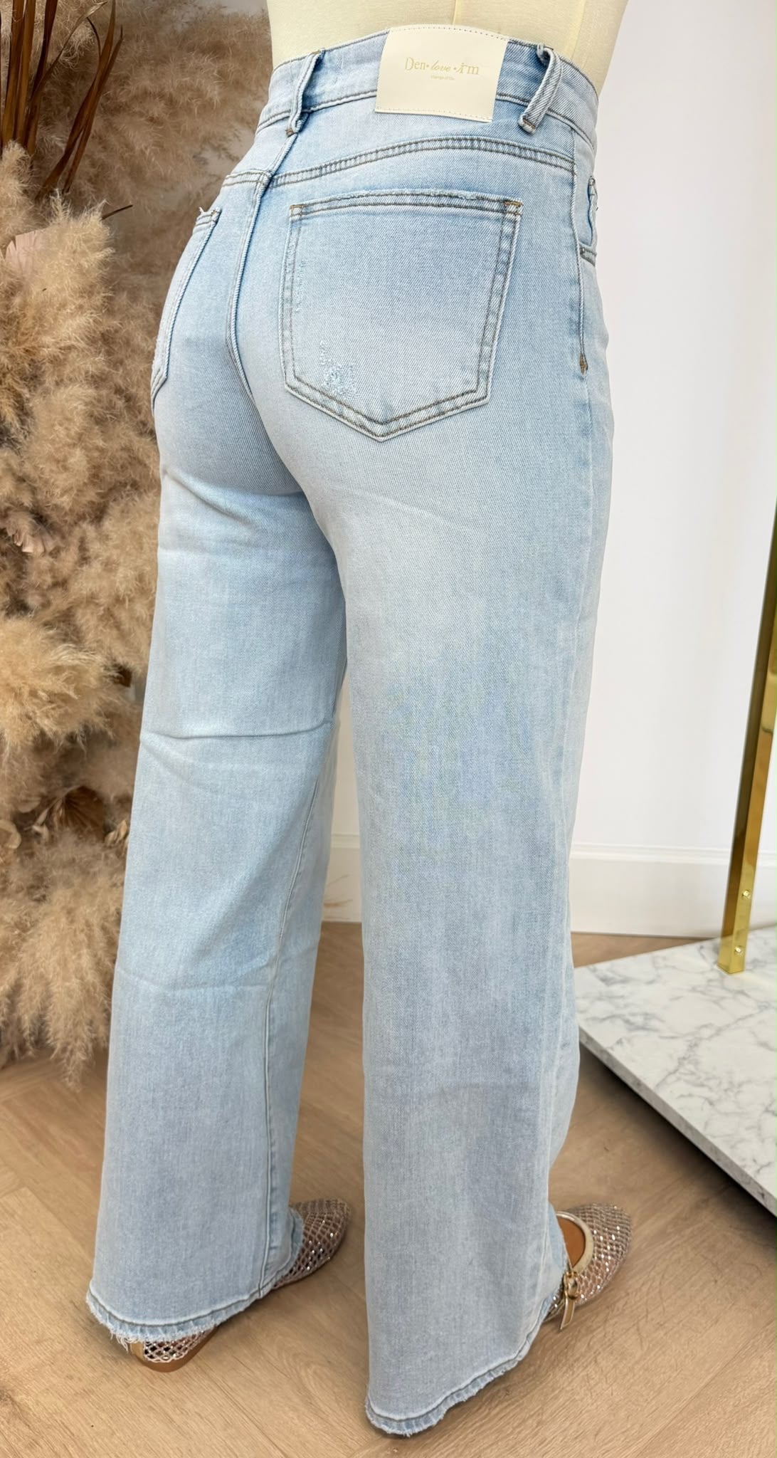 WIDE LEG SUMMER WASHING JEANS 3062 LIGHTDENIM