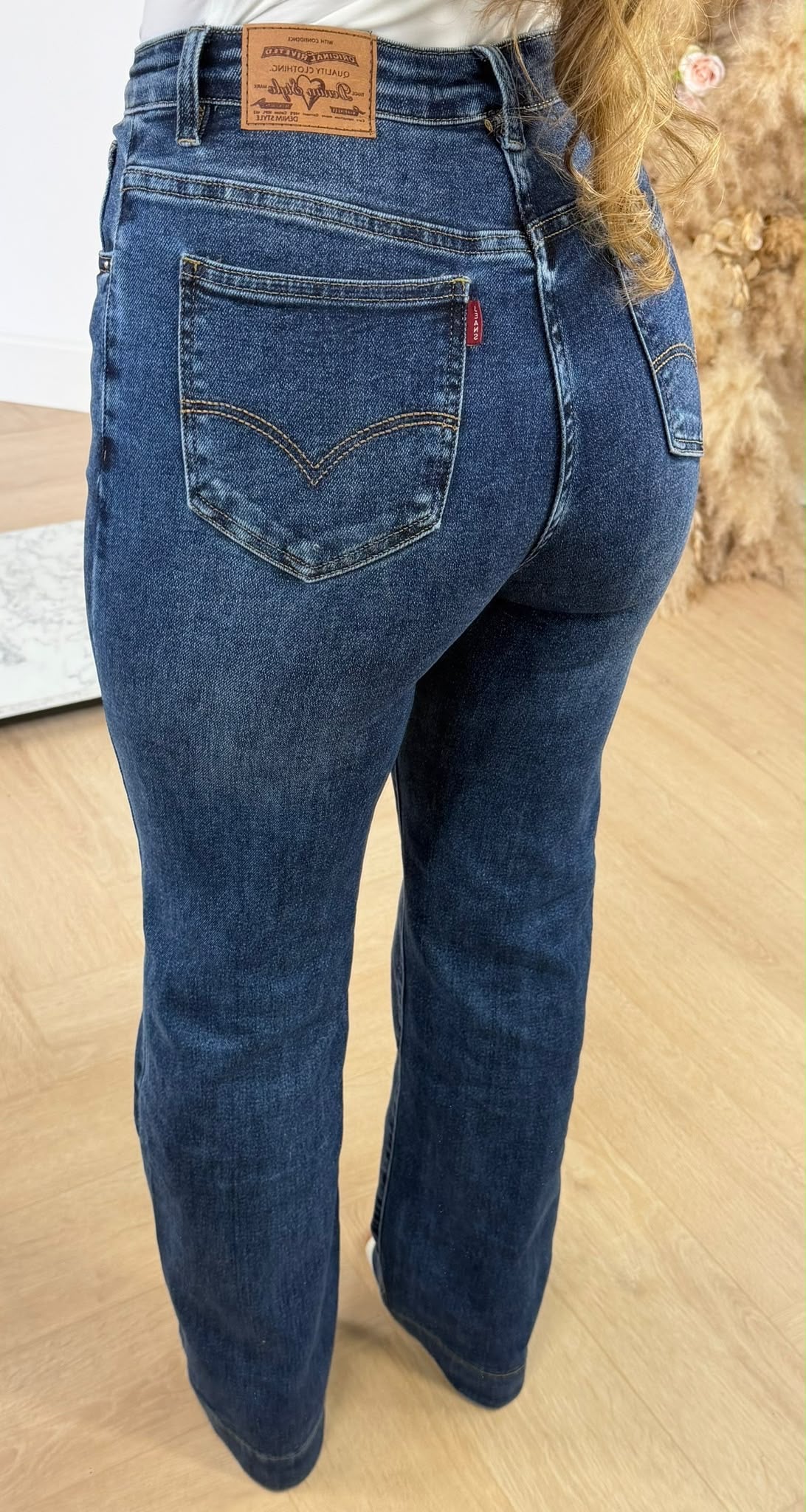 LEVI INSPIRED WIDE LEG JEANS 6881Q DARKBLUE