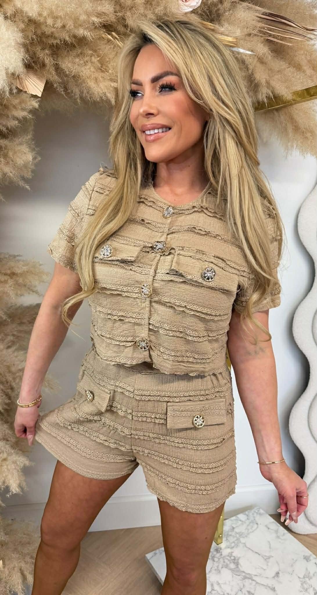 ENSEMBLE DE BOUTONS CHIC 2122 BEIGE