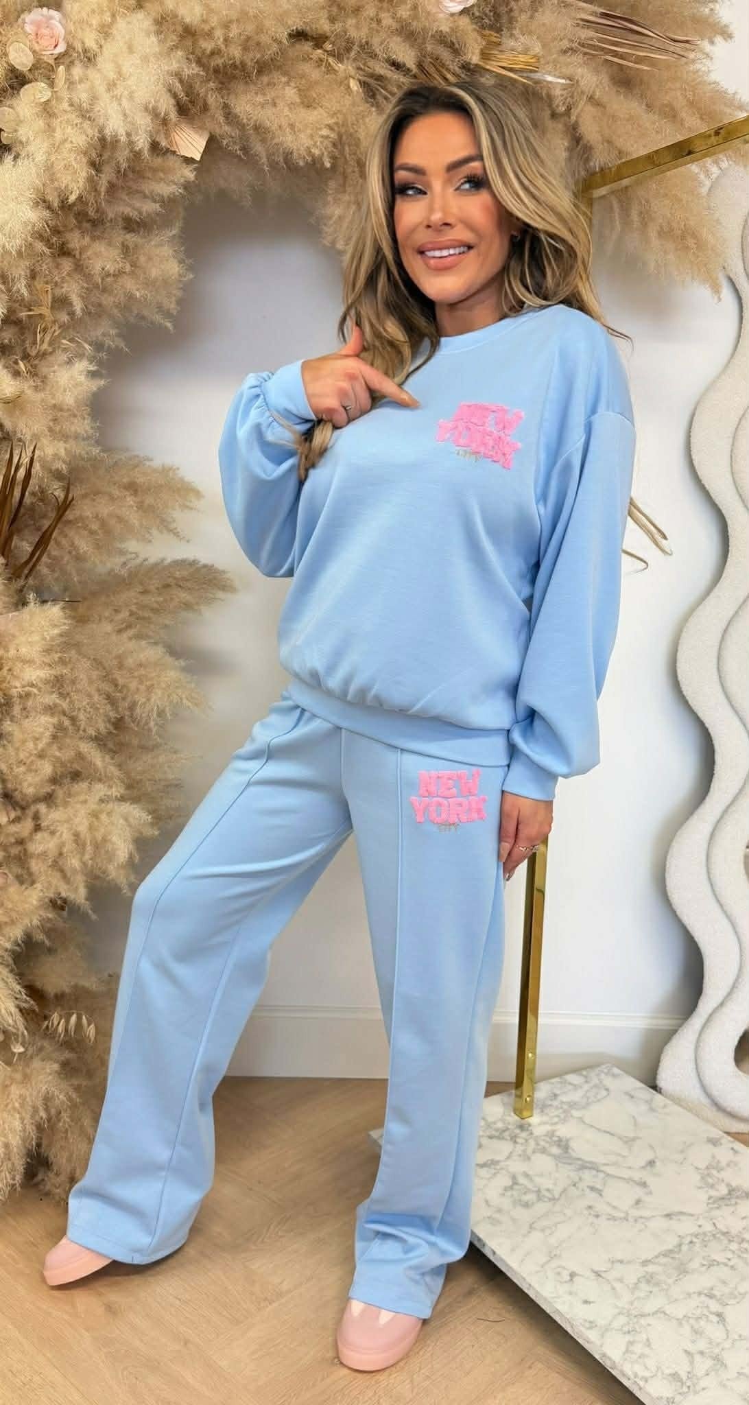 VILLE NEW YORK SET BLEU CLAIR