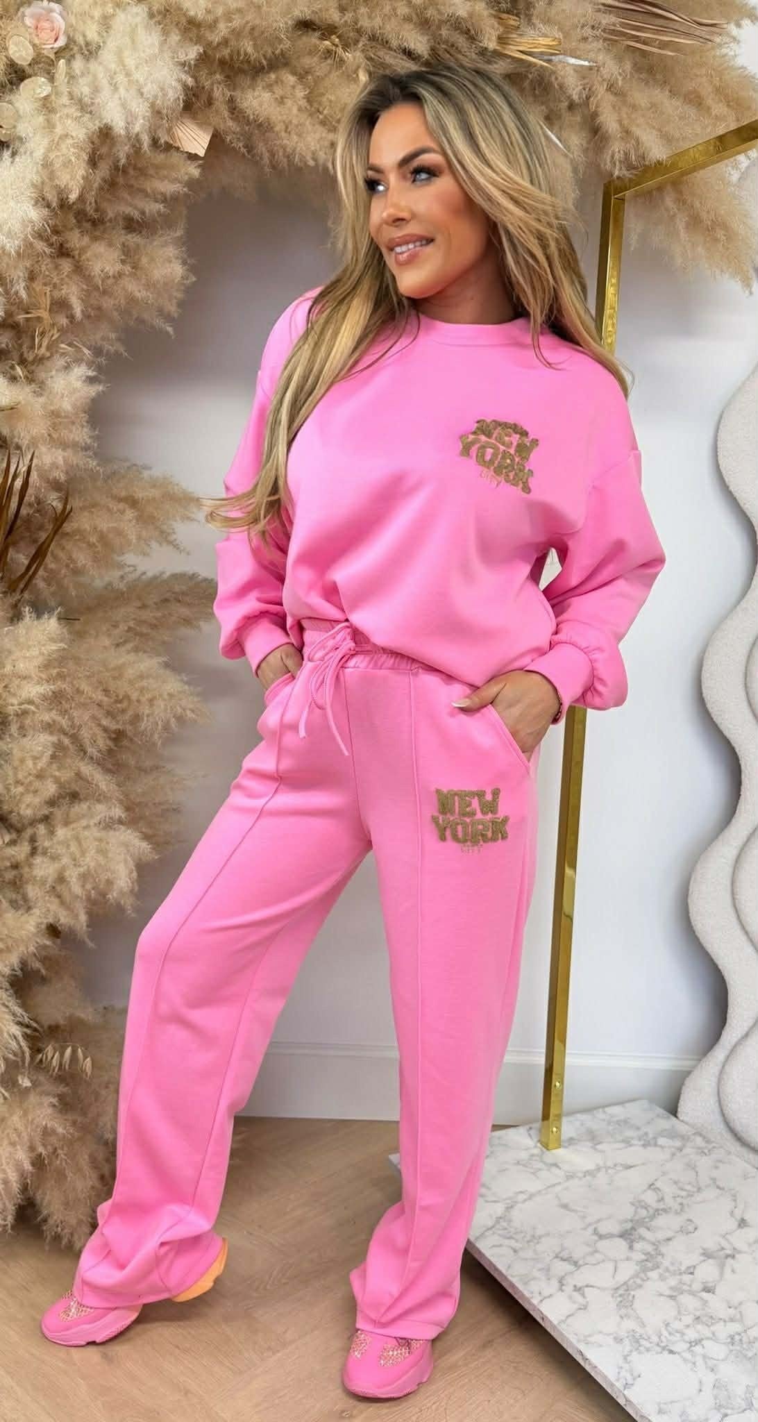 CITY NEW YORK SET PINK