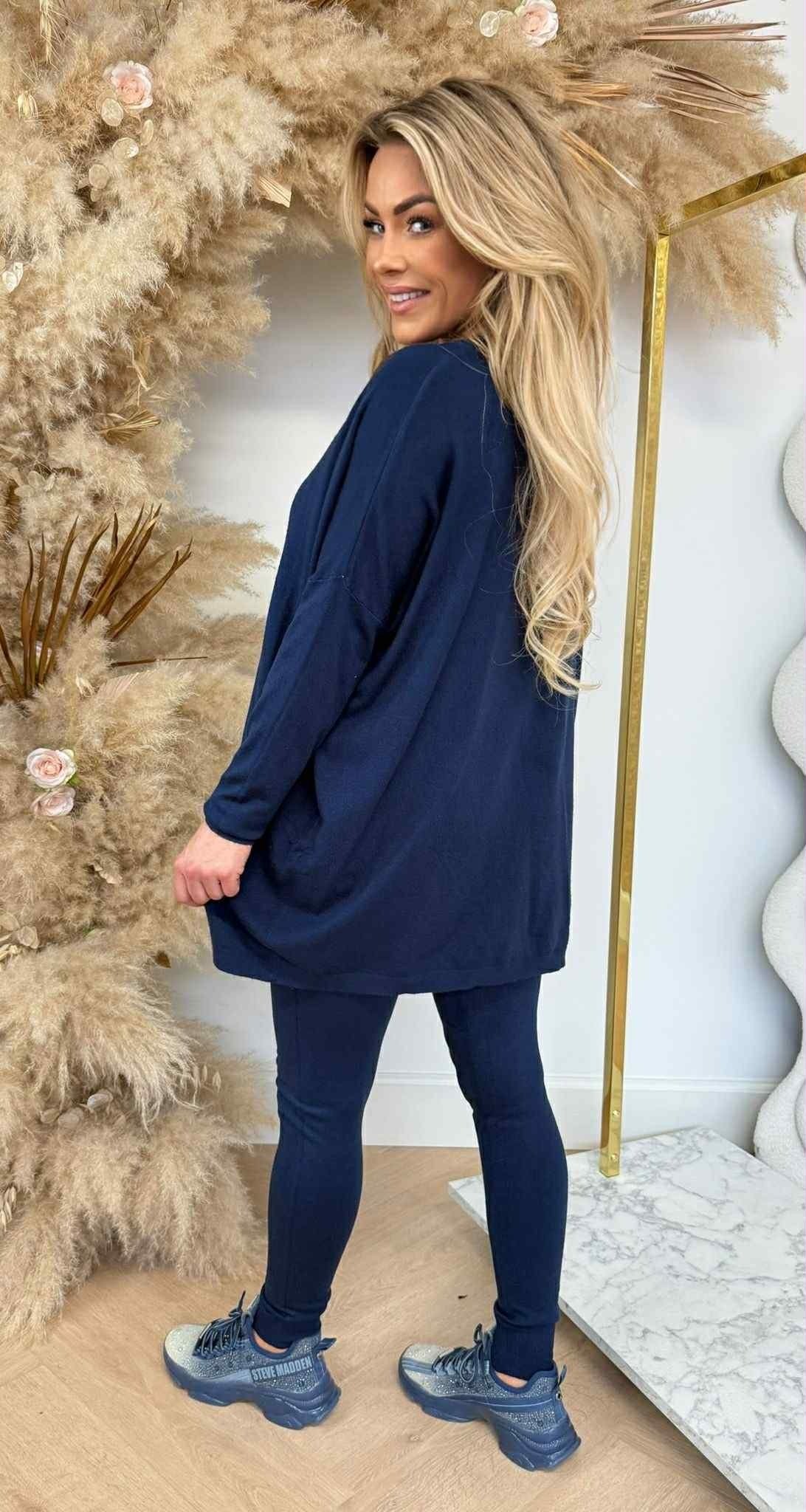 ENSEMBLE DEUX PIÈCES CONFORTABLE 9818 BLEU MARINE