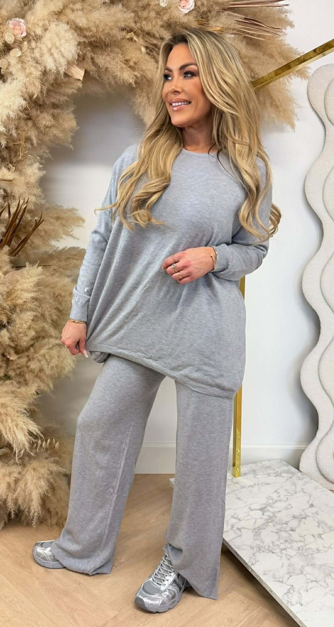 COMFY FLARE SET PK5746 GRAU