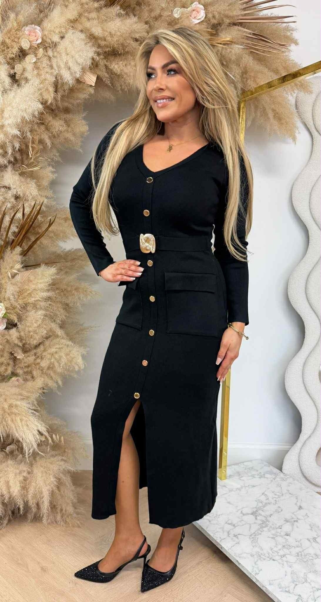 ROBE DE SOIRÉE GLAM 6023 NOIR