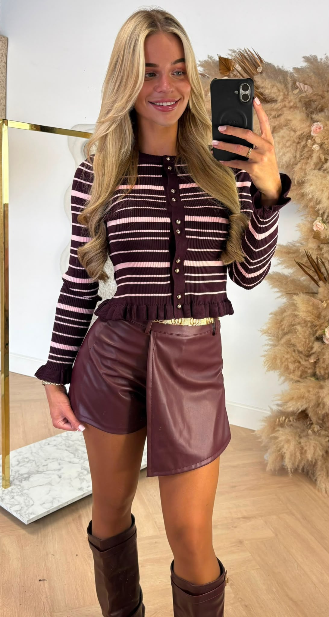 CUTY STRIPE TOPJE 7083 BORDEAUX