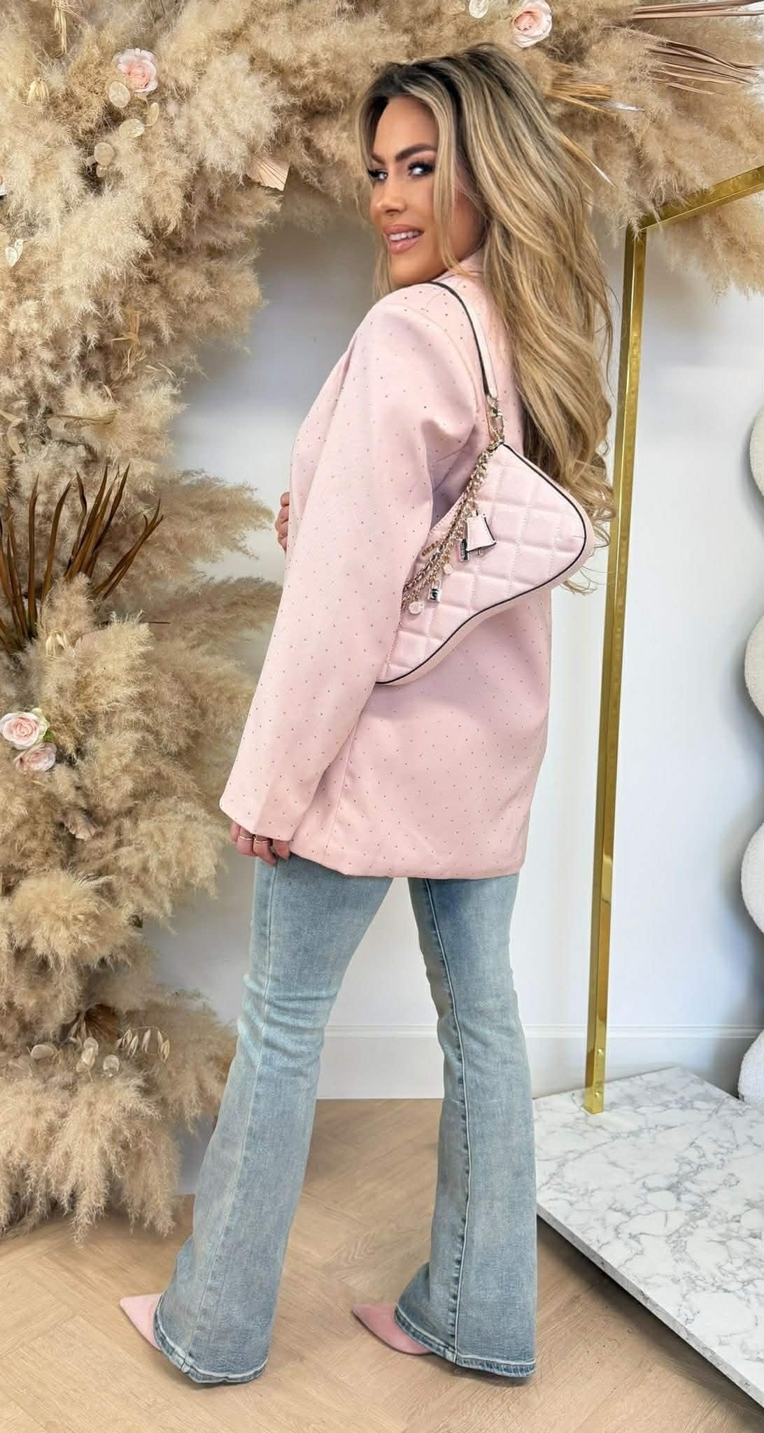 BLAZER PAILLETÉ TC02 ROSE
