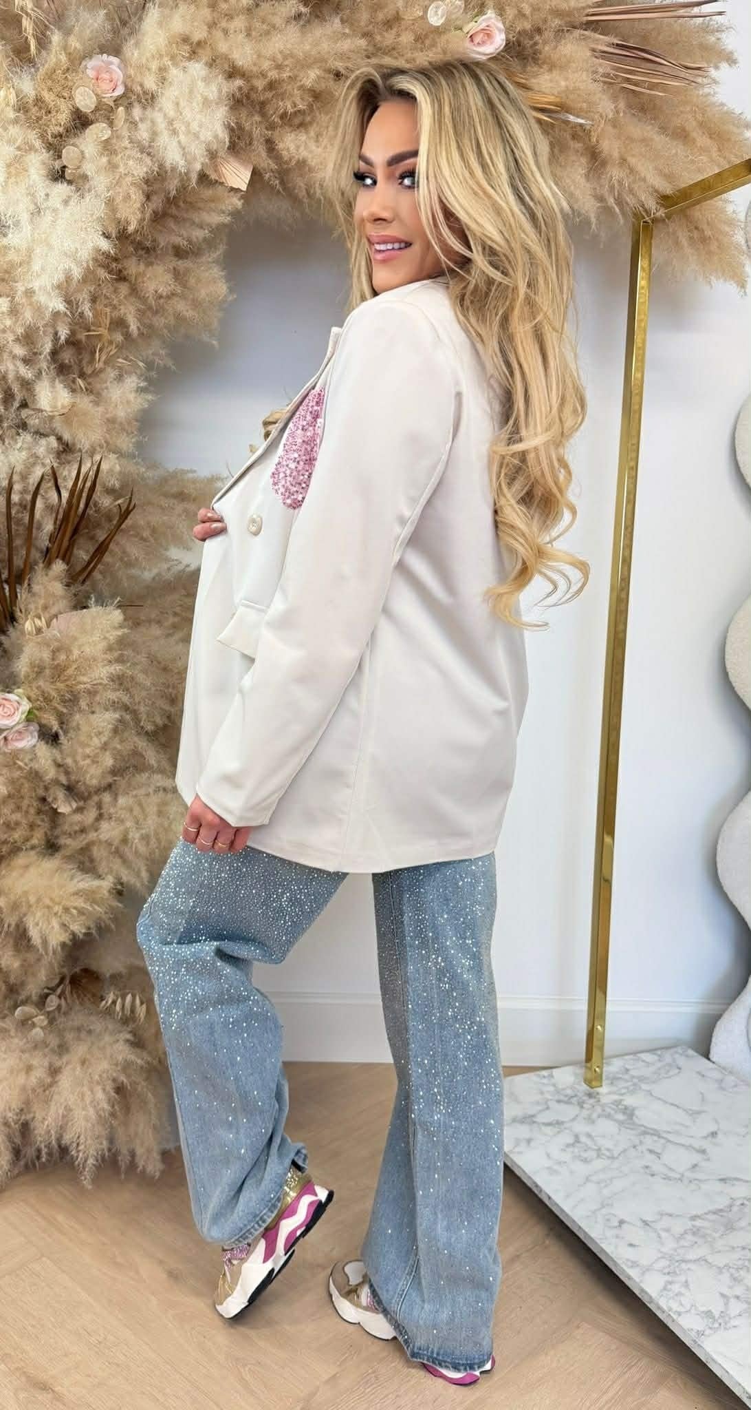 GLOW POCKET BLAZER BEIGE