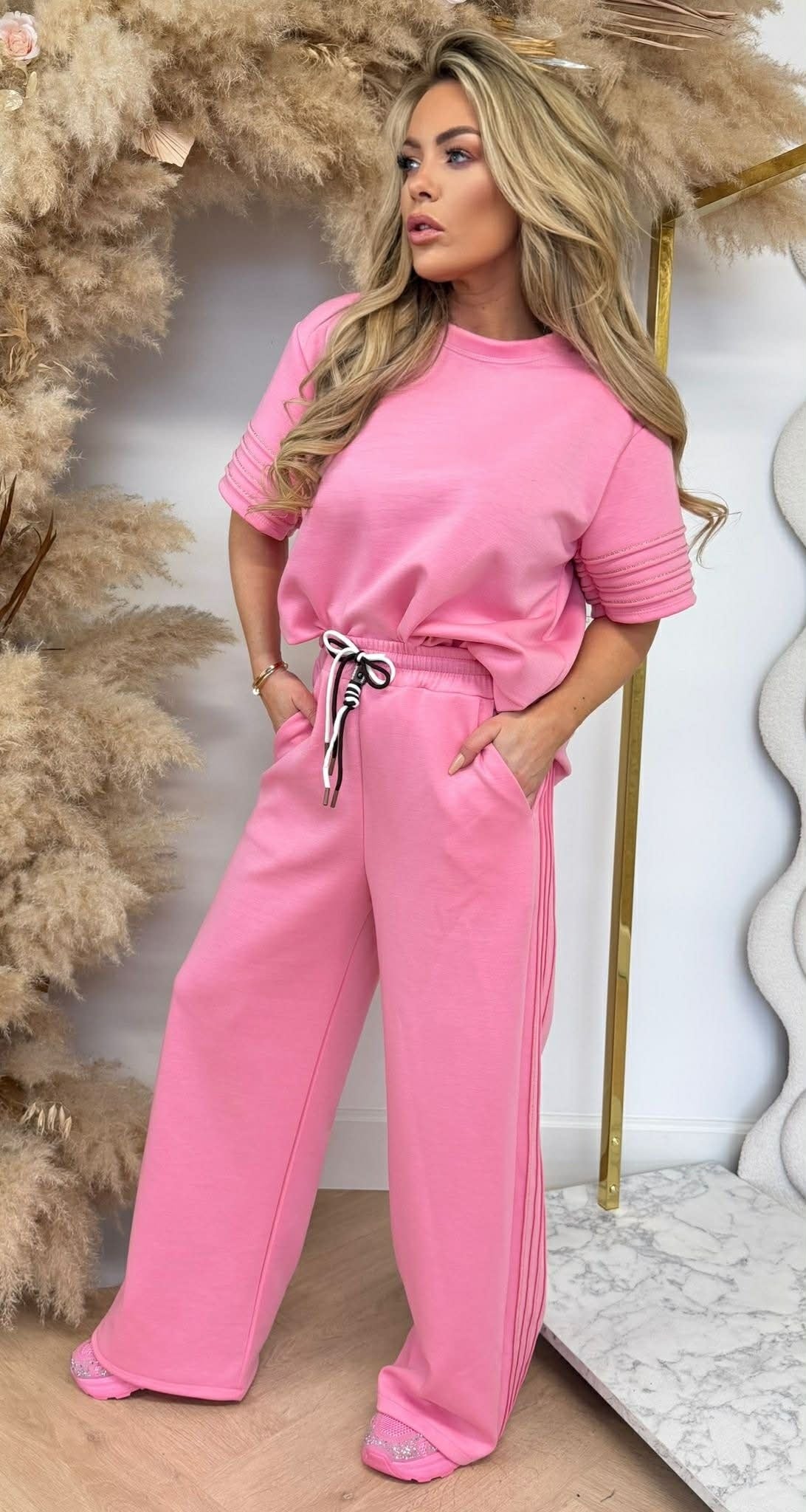 GOLDENES ZWEITEILIGES SET SWEETPINK