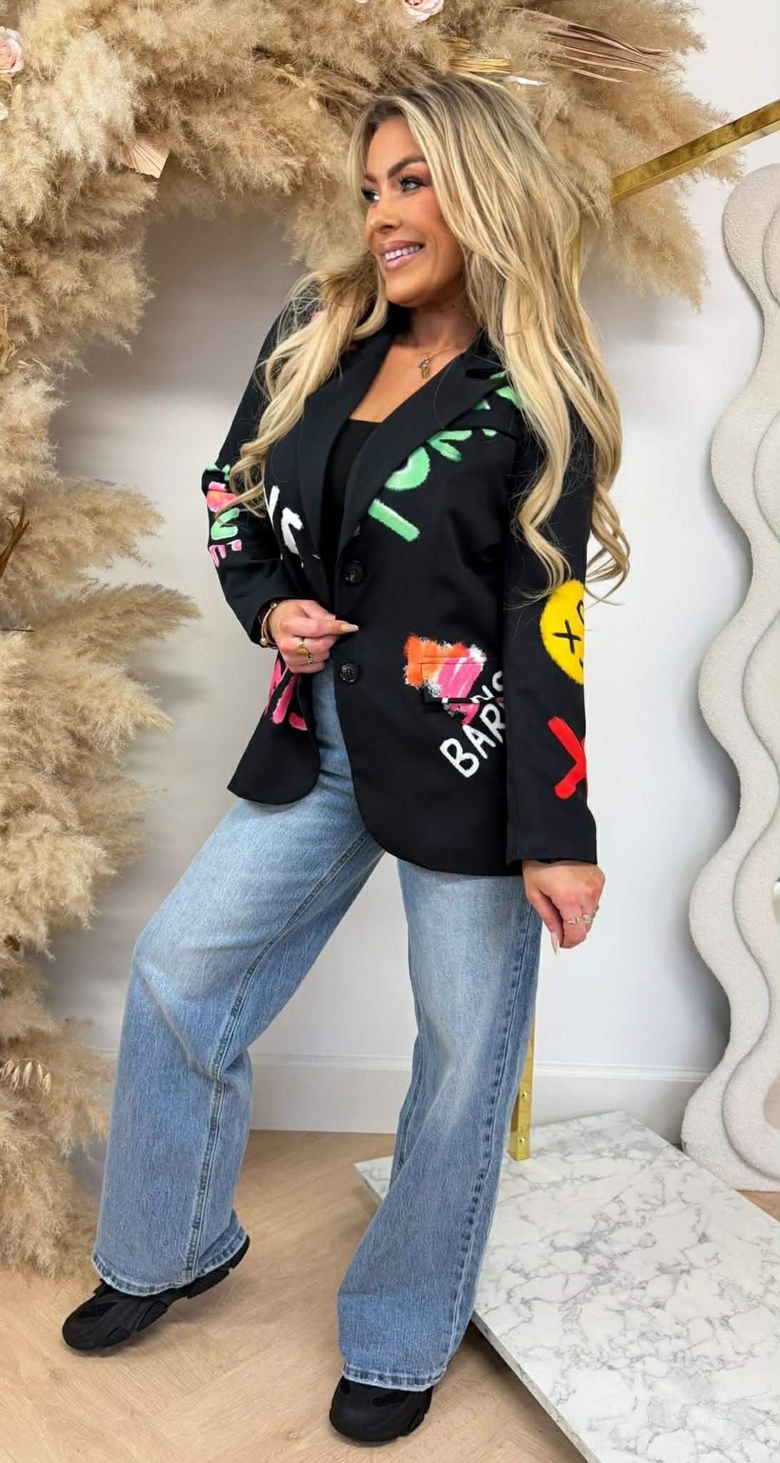 GRAFFI SMILE BLAZER SCHWARZ