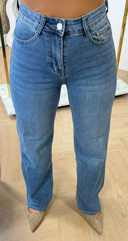 WIDE LEG BASIC JEANS RJ78