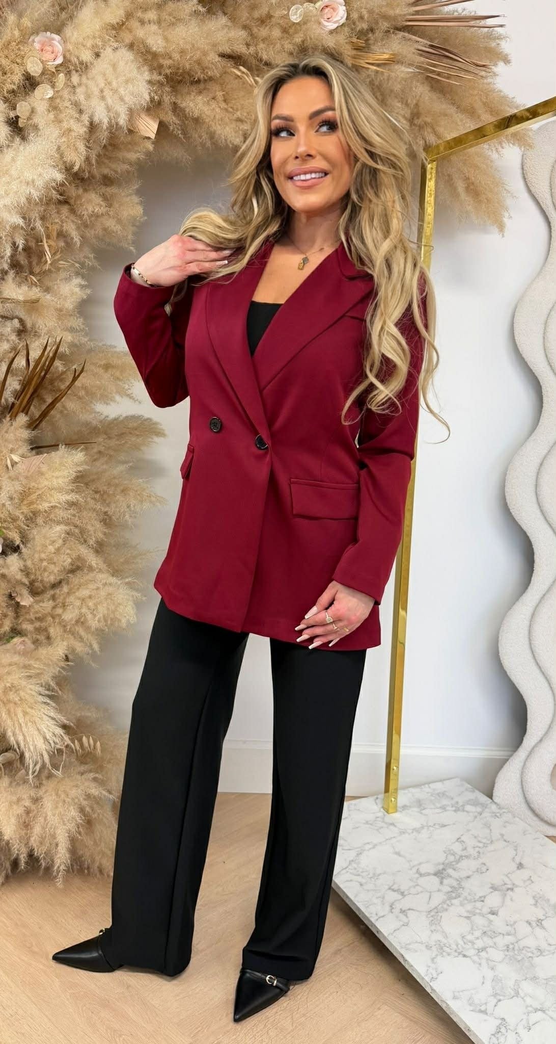 BLAZER OVERSIZE IRIS ROUGE